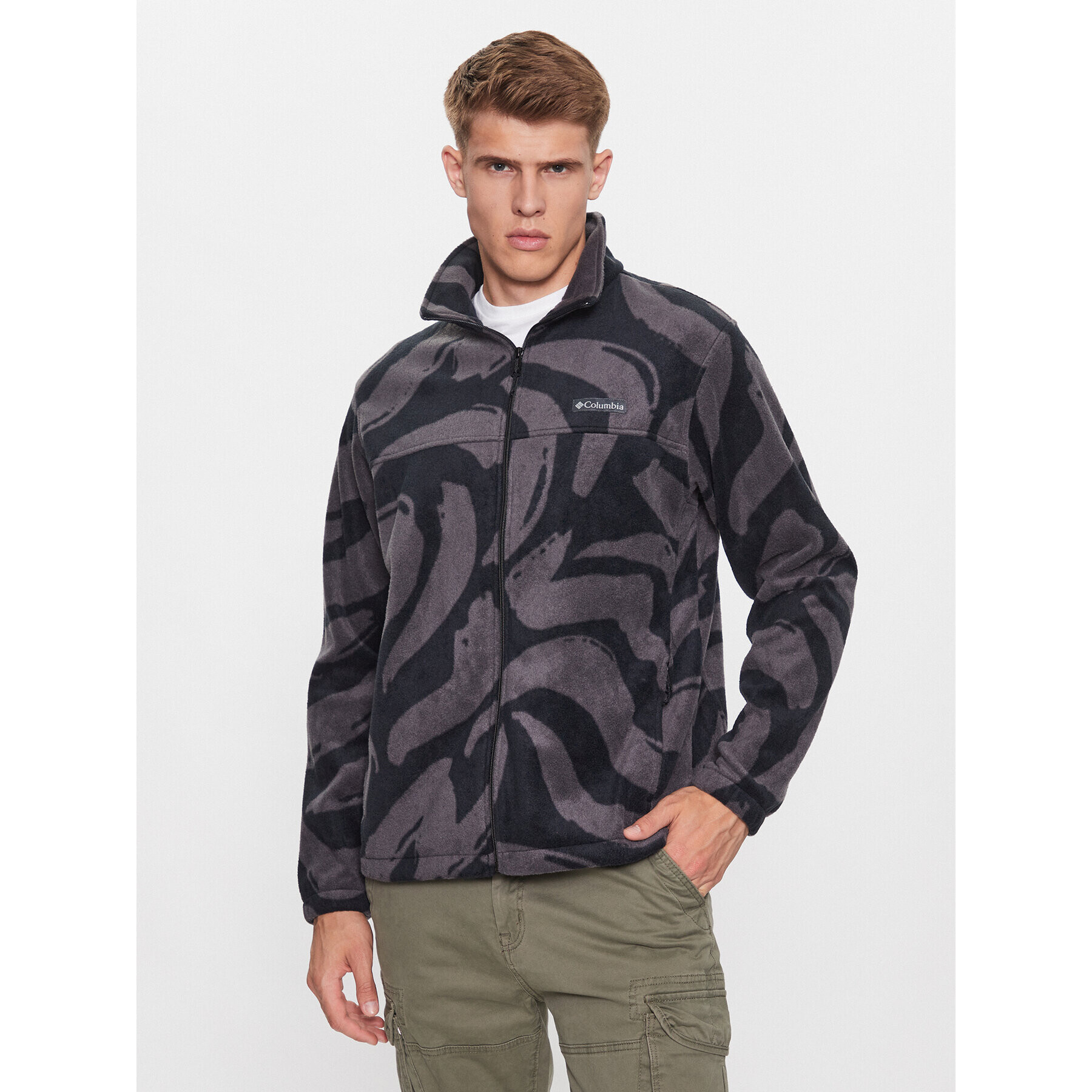 Columbia Fleecová mikina Steens Mountain™ Printed Jacket Čierna Regular Fit - Pepit.sk