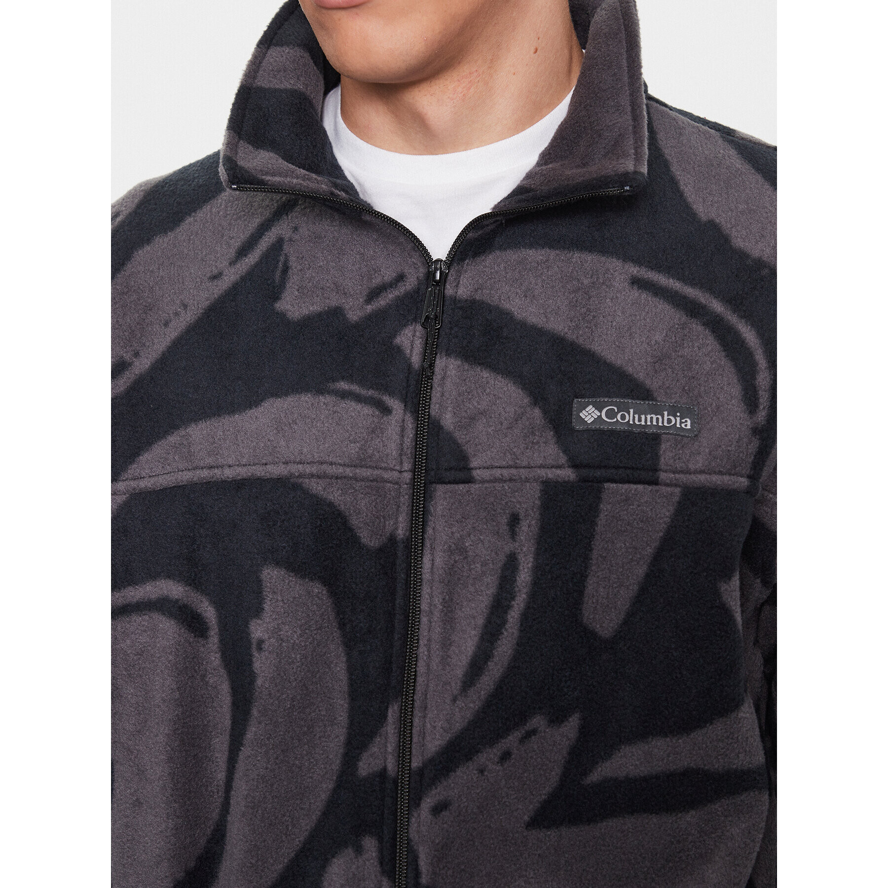 Columbia Fleecová mikina Steens Mountain™ Printed Jacket Čierna Regular Fit - Pepit.sk