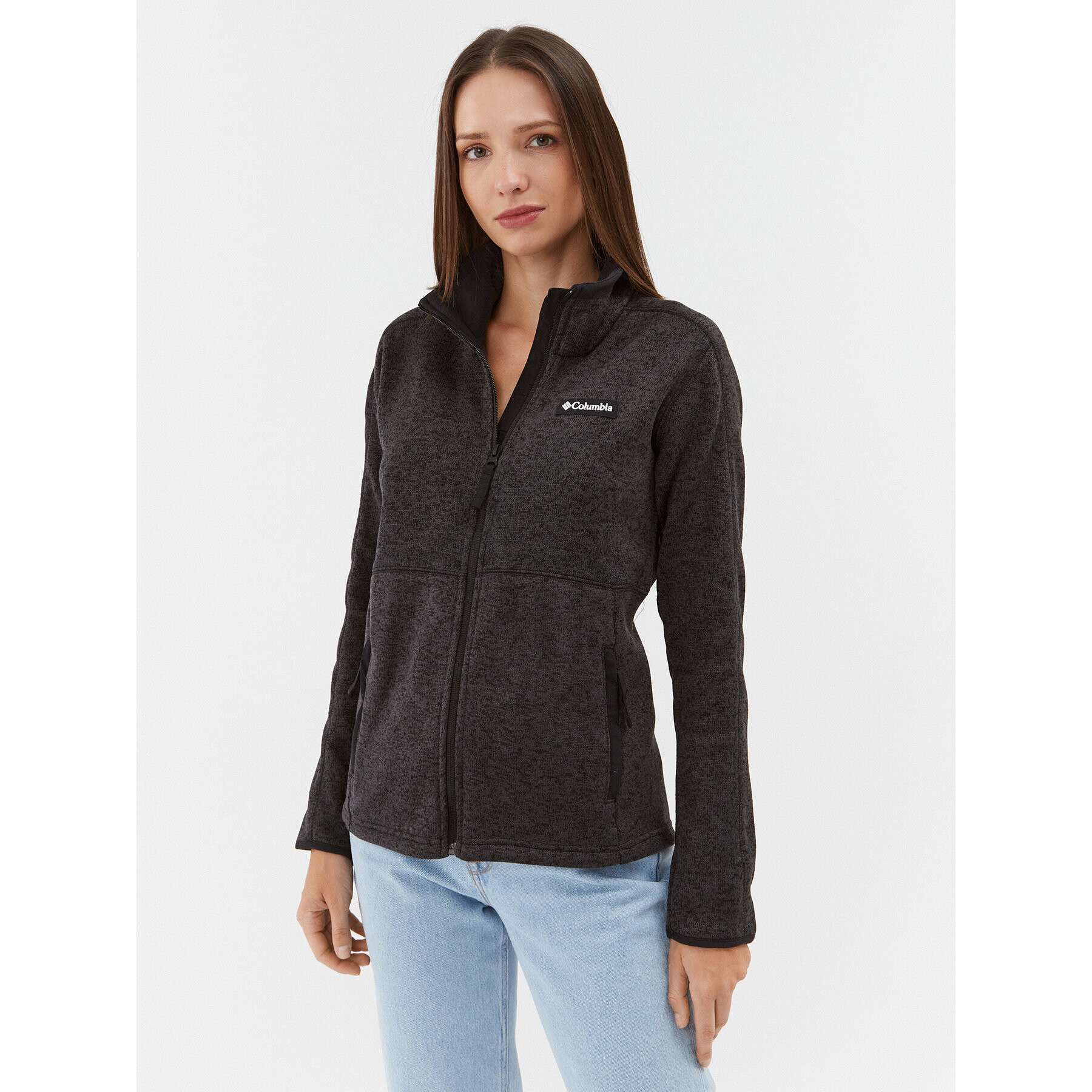 Columbia Fleecová mikina W Sweater Weather™ Full Zip Čierna Regular Fit - Pepit.sk