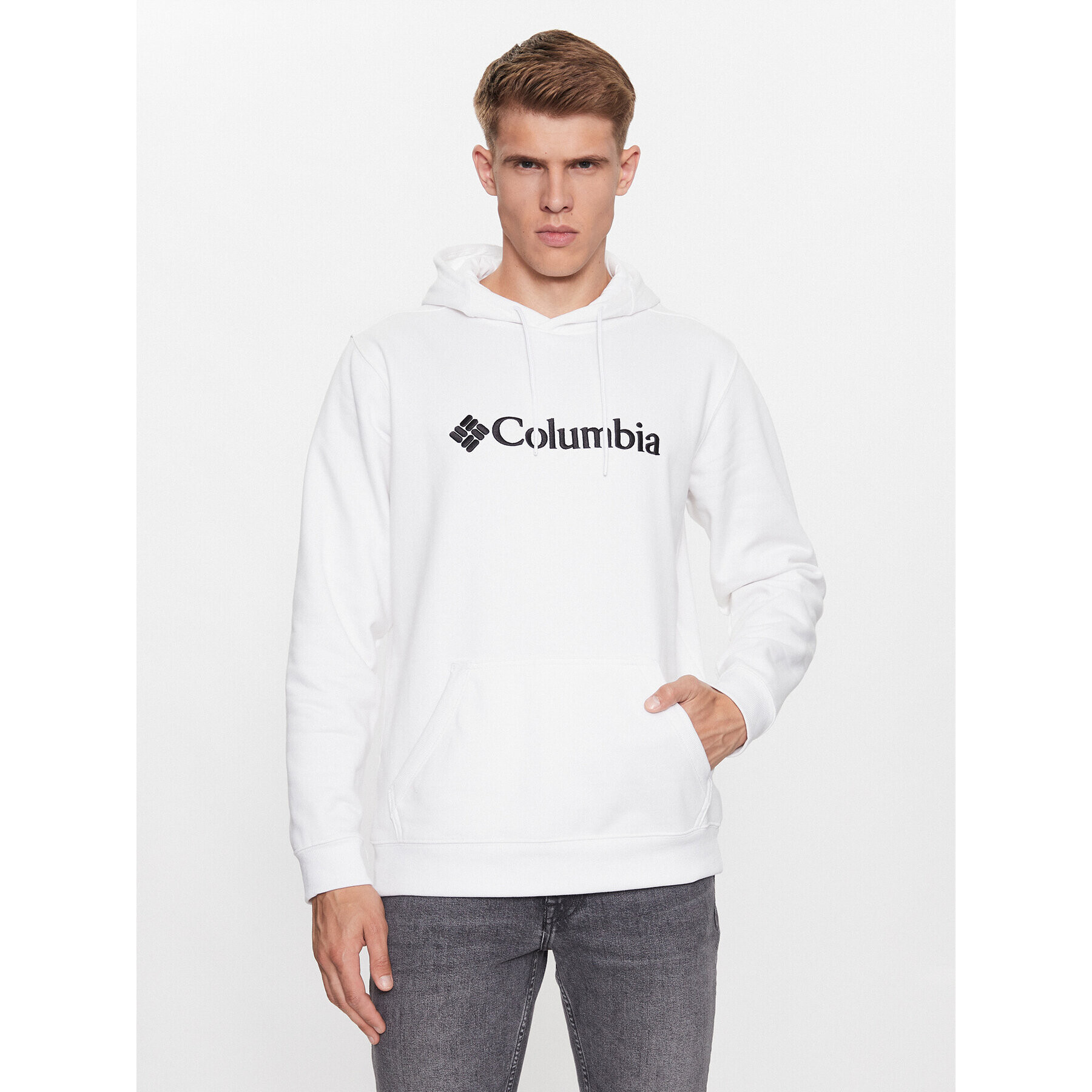 Columbia Mikina CSC Basic Logo™ II Hoodie Biela Regular Fit - Pepit.sk