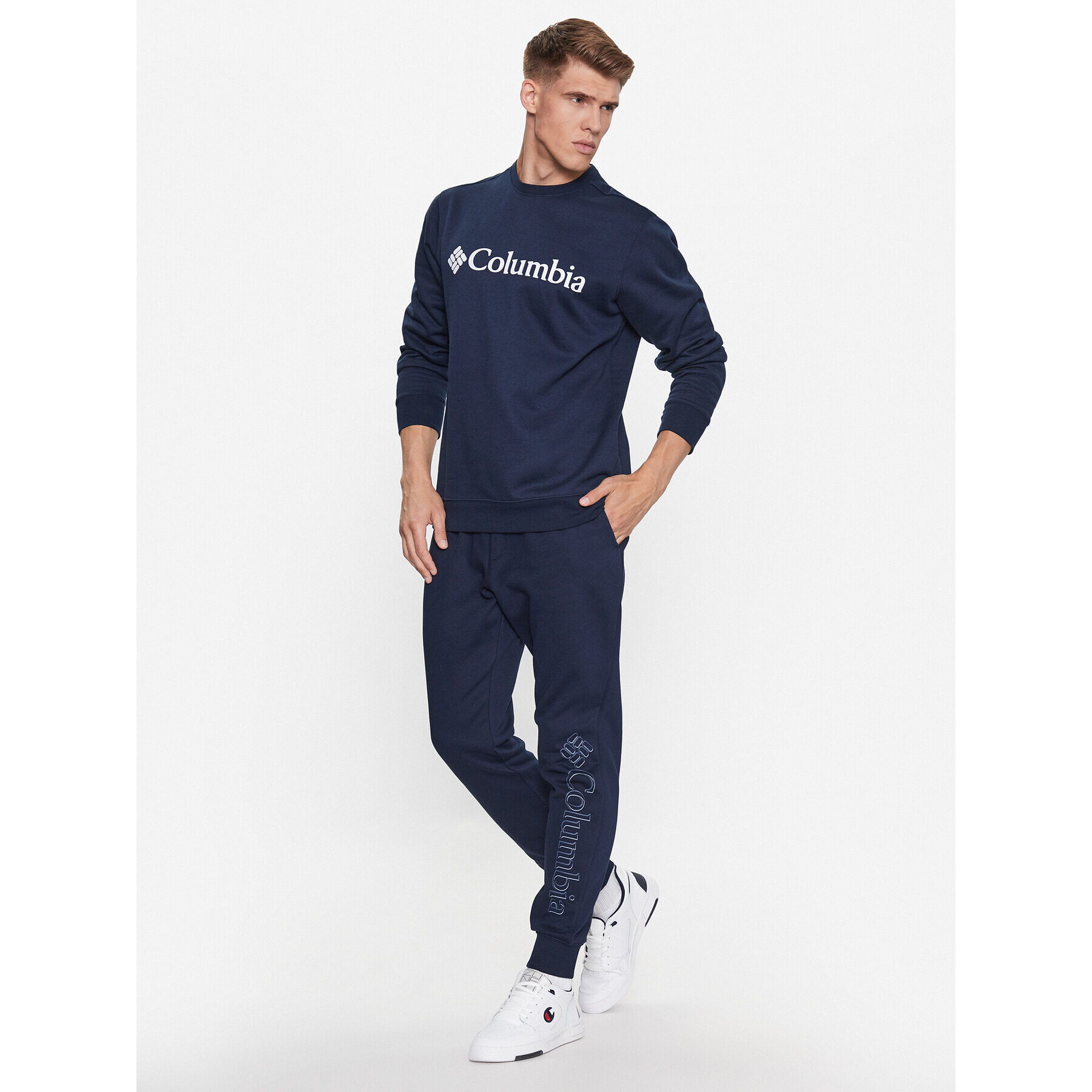 Columbia Teplákové nohavice M CSC Logo™ Fleece Jogger II Modrá Regular Fit - Pepit.sk