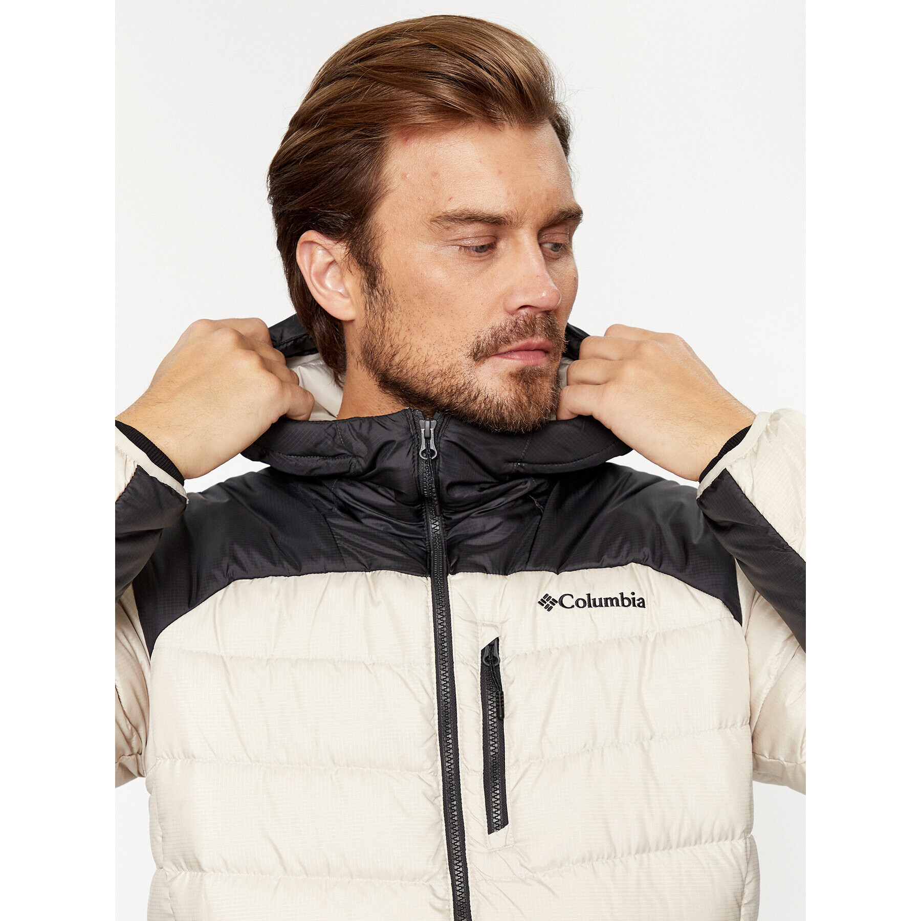 Columbia Vatovaná bunda Autumn Park™ Down Hooded Jacket Hnedá Regular Fit - Pepit.sk