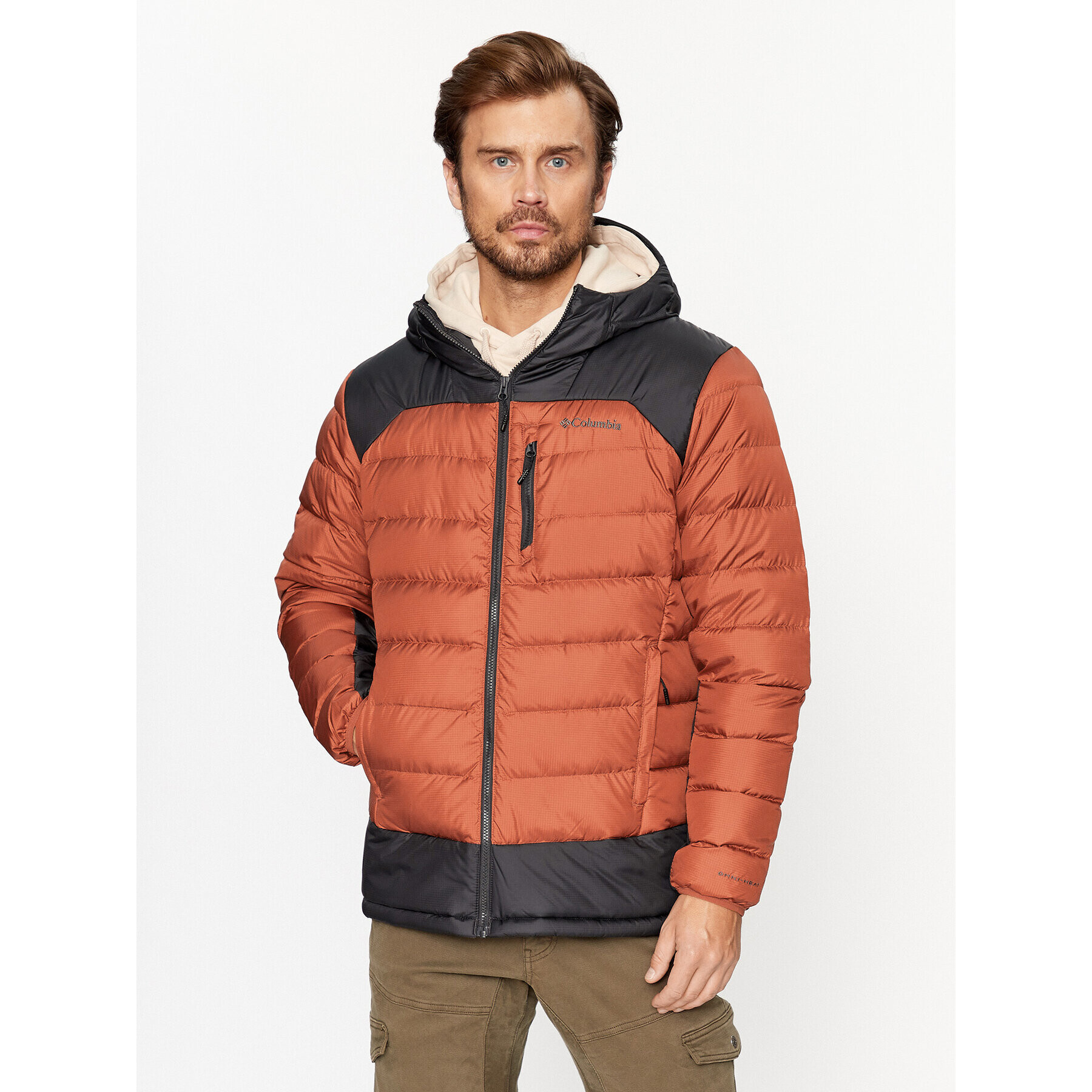 Columbia Vatovaná bunda Autumn Park™ Down Hooded Jacket Oranžová Regular Fit - Pepit.sk