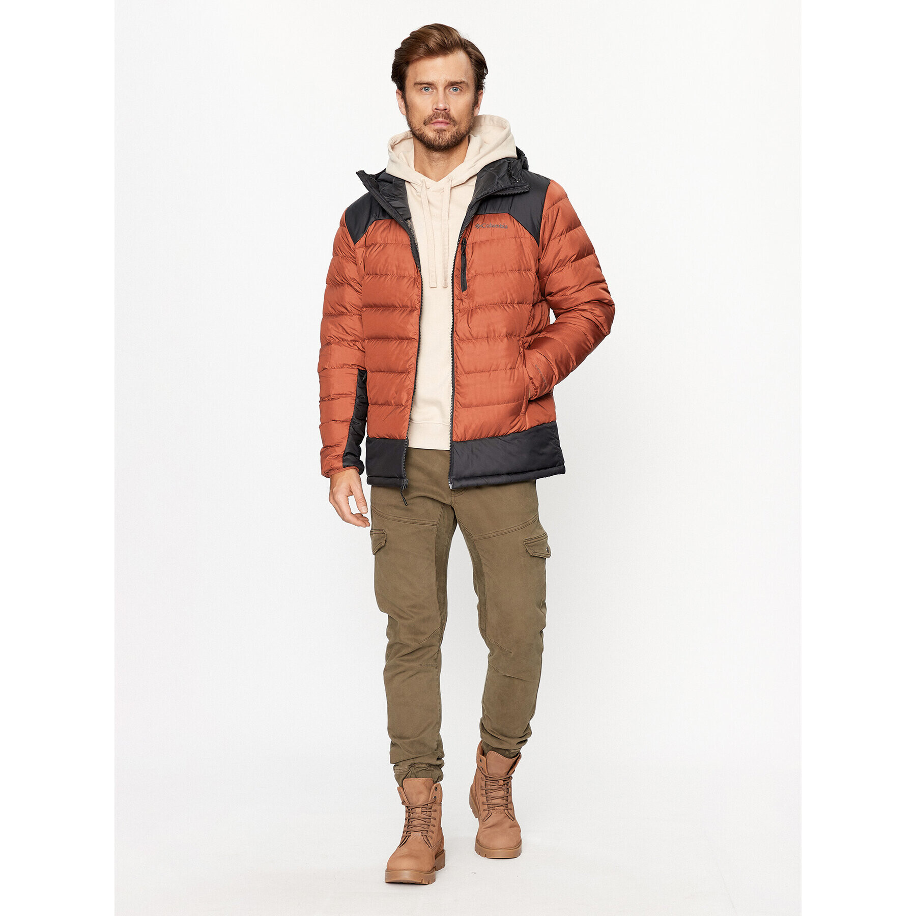 Columbia Vatovaná bunda Autumn Park™ Down Hooded Jacket Oranžová Regular Fit - Pepit.sk