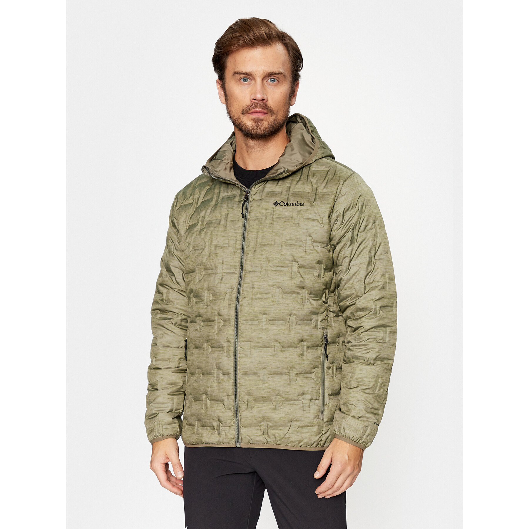 Columbia Vatovaná bunda Delta Ridge™ Down Hooded Jacket Zelená Regular Fit - Pepit.sk