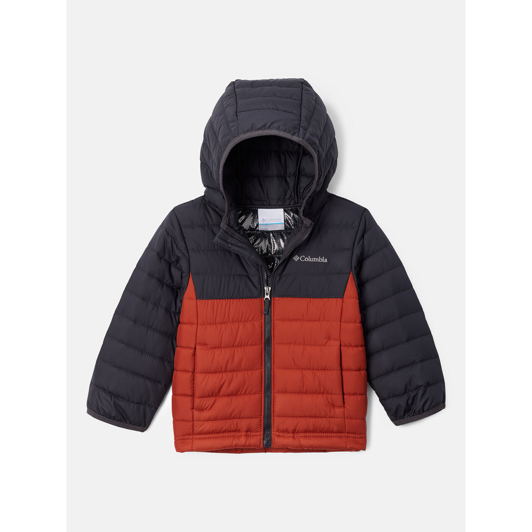 Columbia Vatovaná bunda Powder Lite™ Boys Hooded Jacket Oranžová Regular Fit - Pepit.sk