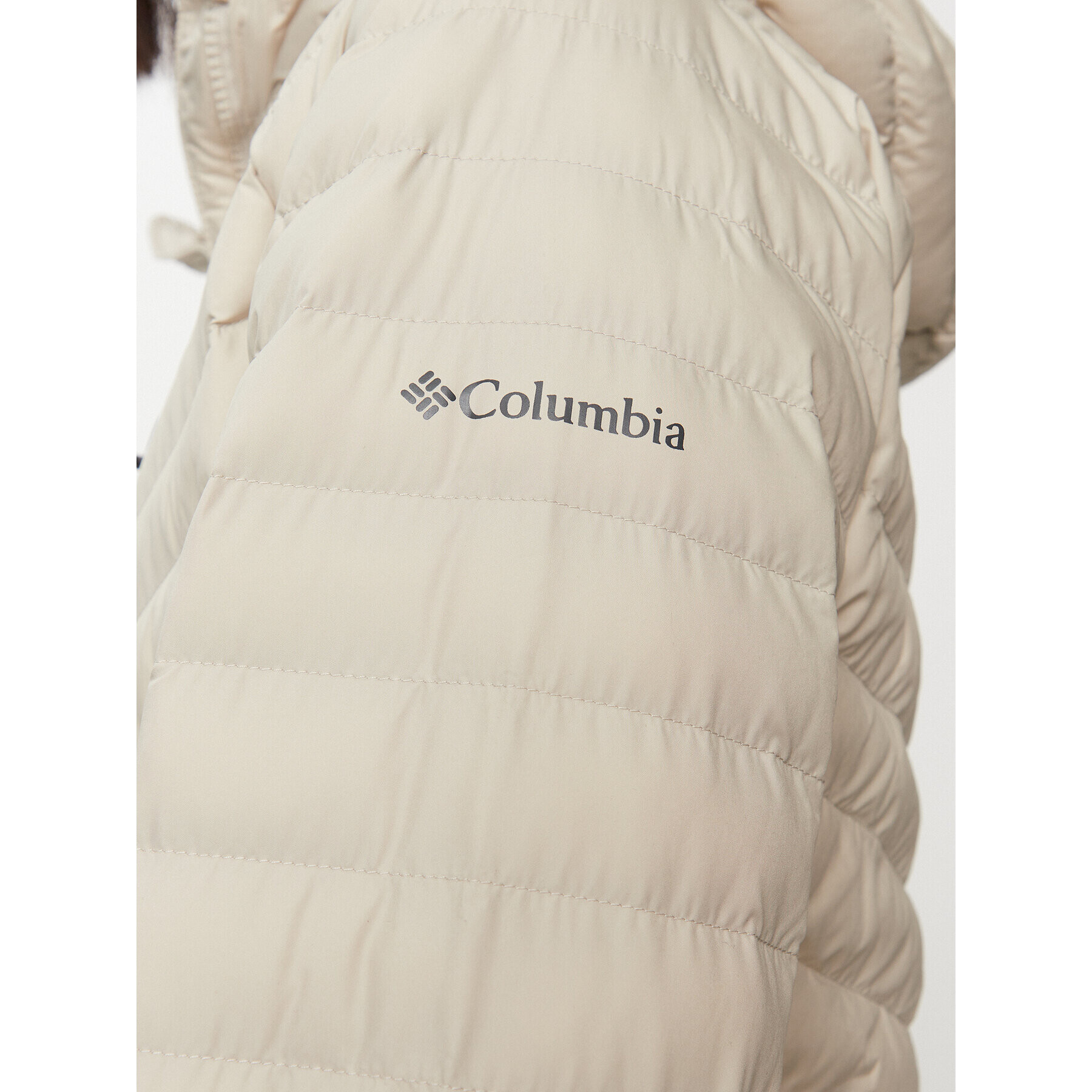 Columbia Vatovaná bunda Powder Lite™ Hooded Jacket Hnedá Regular Fit - Pepit.sk