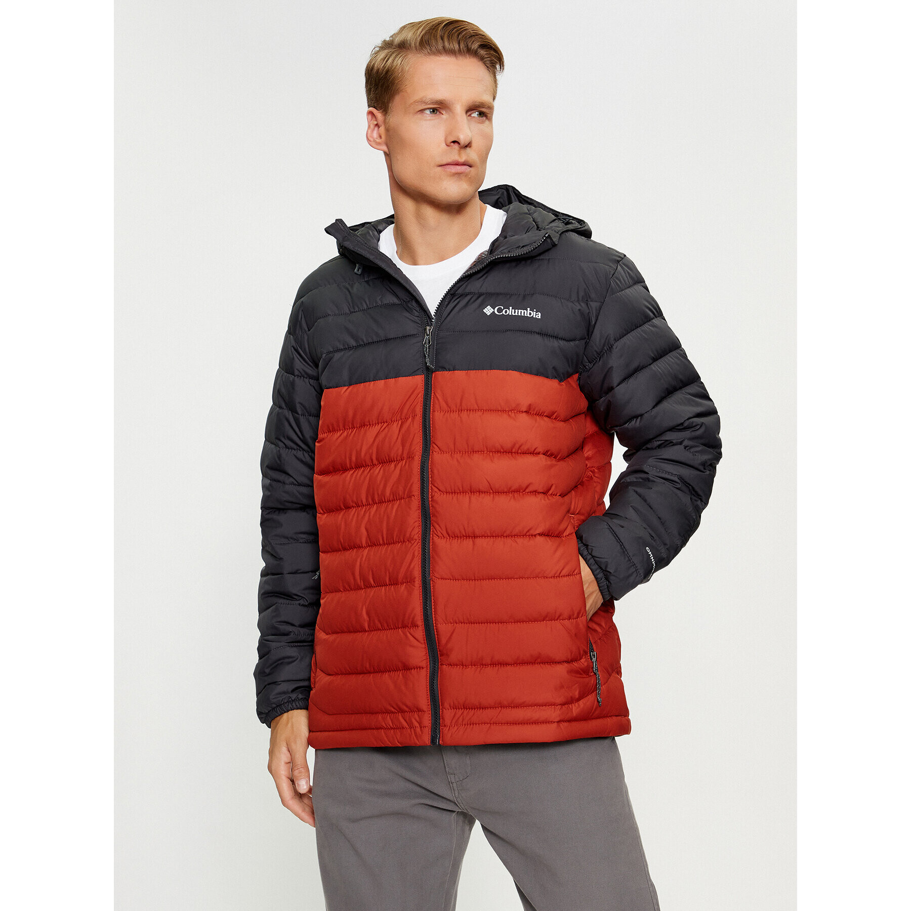 Columbia Vatovaná bunda Powder Lite™ Hooded Jacket Oranžová Regular Fit - Pepit.sk