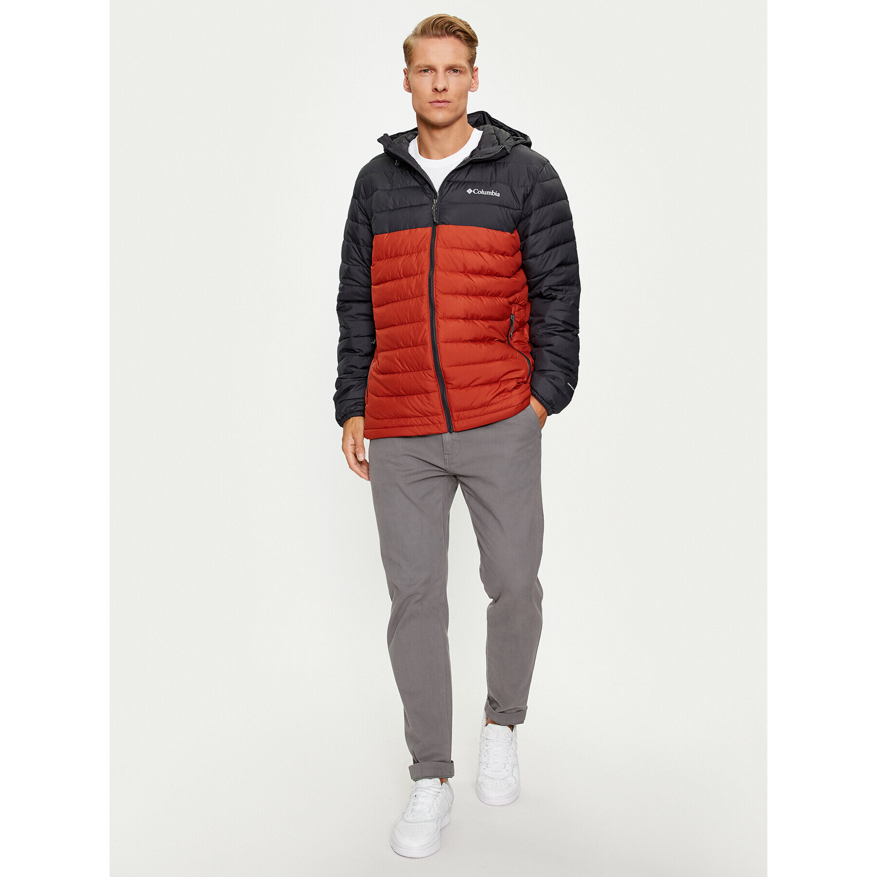 Columbia Vatovaná bunda Powder Lite™ Hooded Jacket Oranžová Regular Fit - Pepit.sk