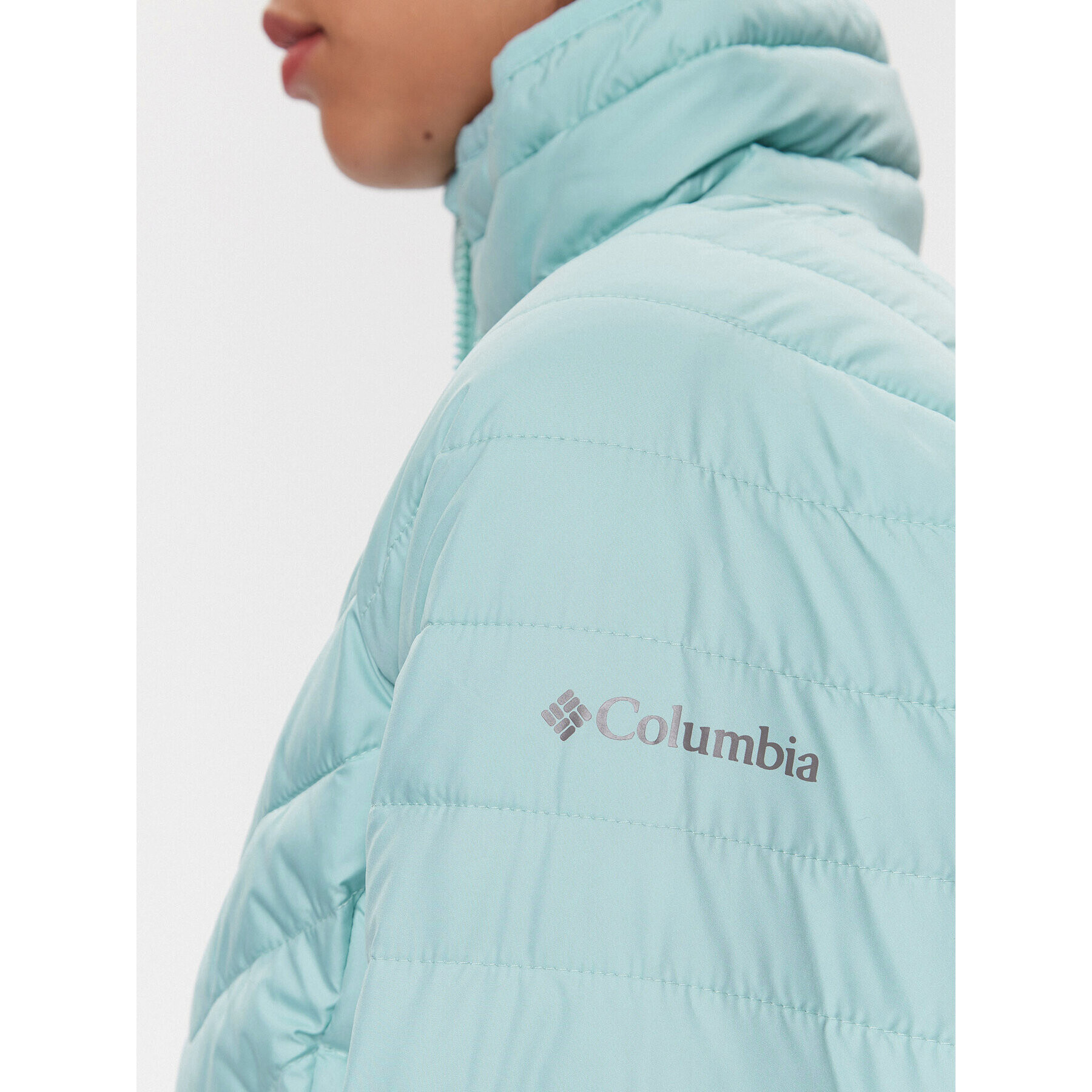 Columbia Vatovaná bunda Powder Lite™ Jacket Zelená Regular Fit - Pepit.sk