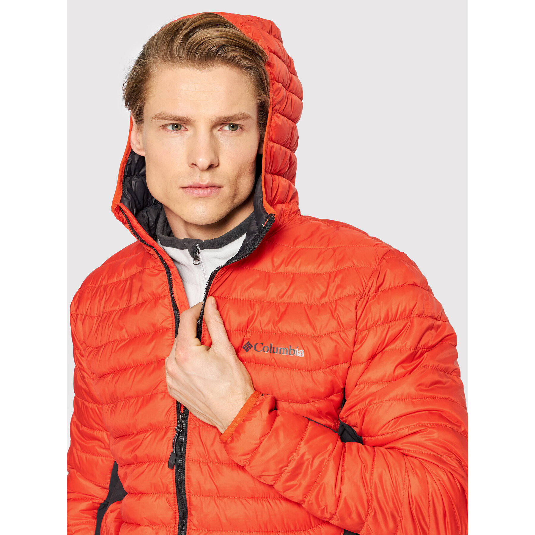 Columbia Vatovaná bunda Powder Pass 1773271 Červená Regular Fit - Pepit.sk