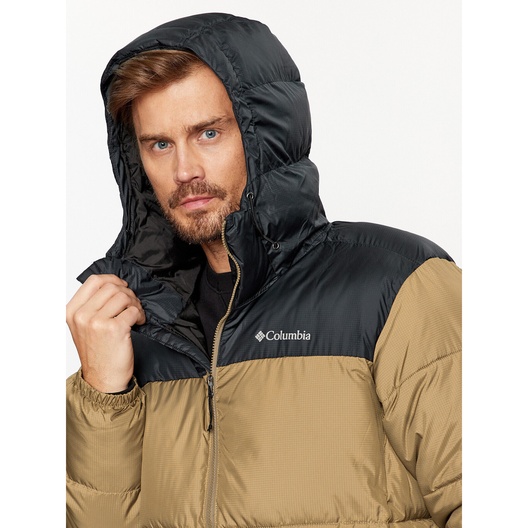 Columbia Vatovaná bunda Puffect™ Hooded Jacket Hnedá Regular Fit - Pepit.sk