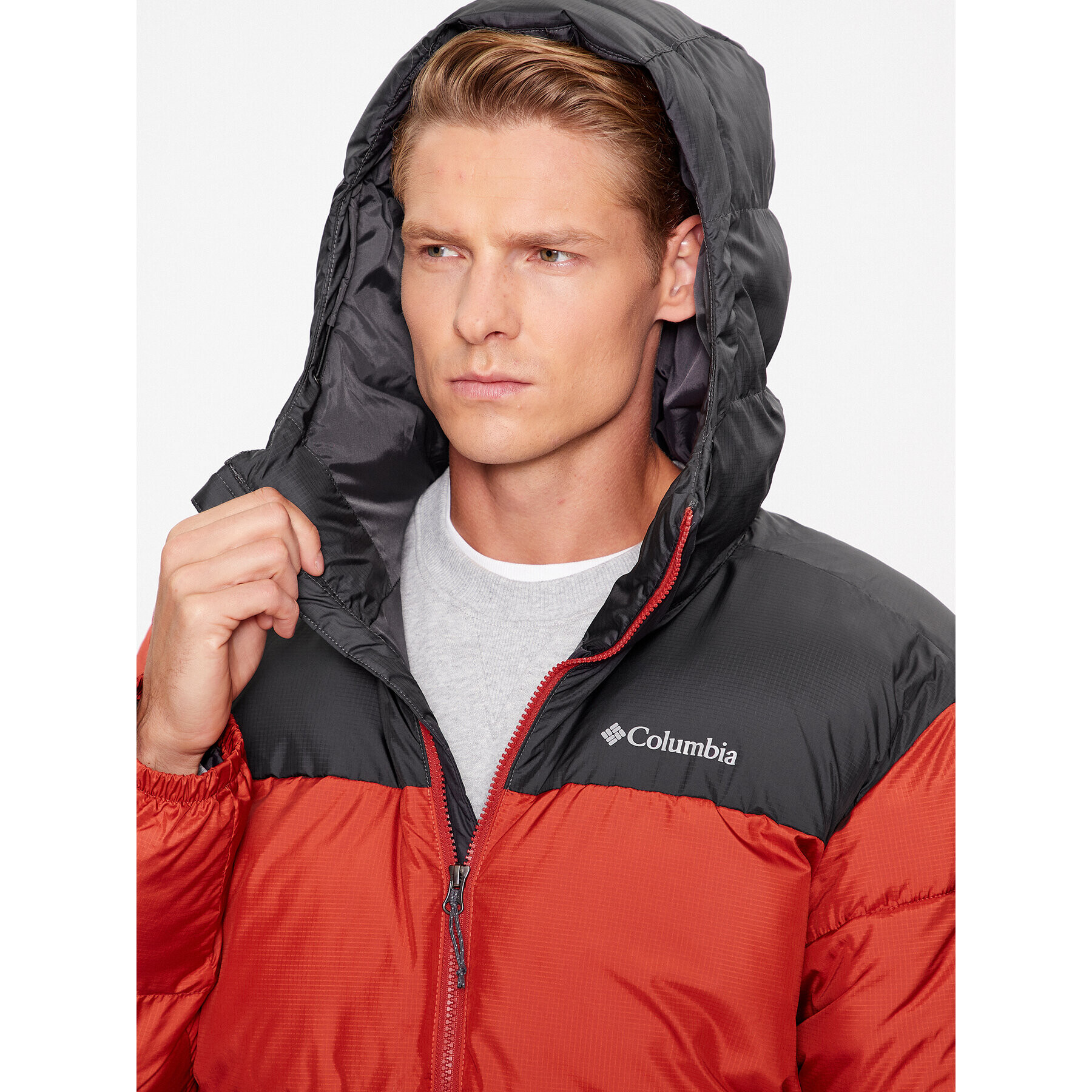 Columbia Vatovaná bunda Puffect™ Hooded Jacket Oranžová Regular Fit - Pepit.sk