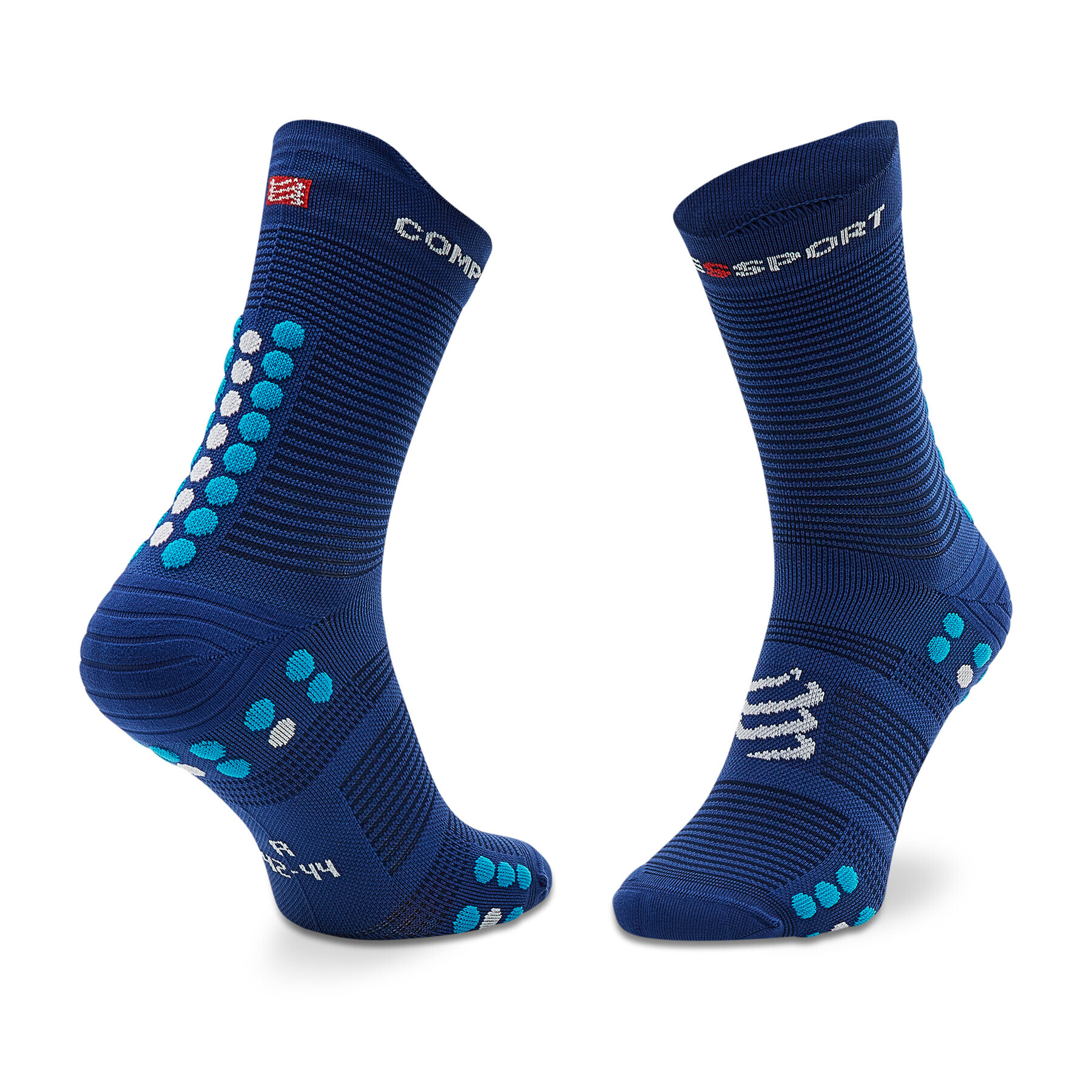 Compressport Ponožky Vysoké Unisex Pro Racing Socks V4.0 Run High XU00046B_533 Tmavomodrá - Pepit.sk