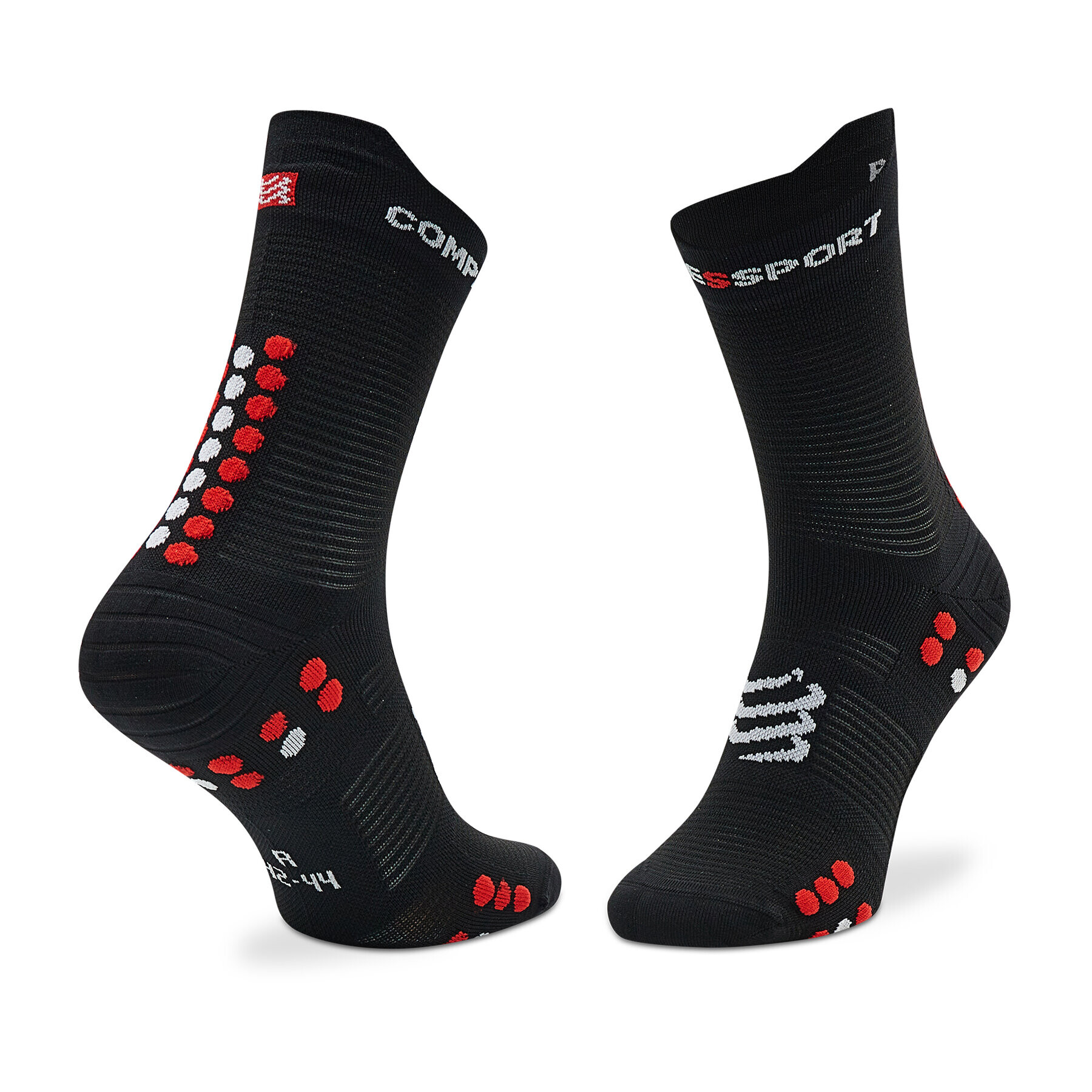 Compressport Ponožky Vysoké Unisex Pro Racing Socks V4.0 Run High XU00046B_906 Čierna - Pepit.sk