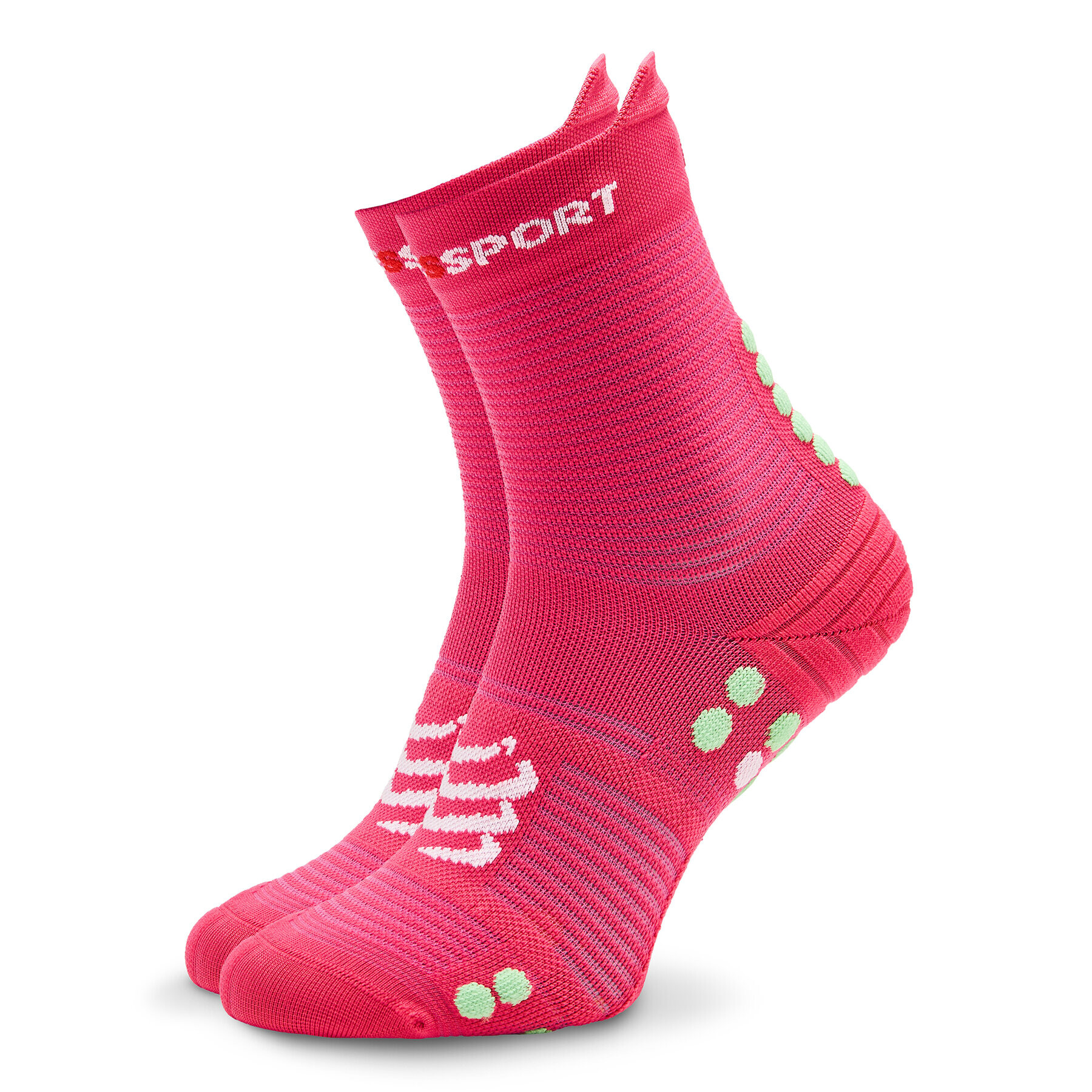 Compressport Ponožky Vysoké Unisex Pro Racing Socks v4.0 Run High XU00046B Ružová - Pepit.sk