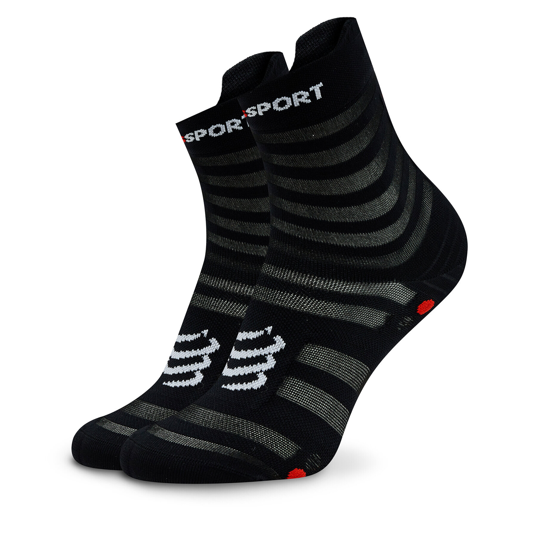 Compressport Ponožky Vysoké Unisex Pro Racing Socks V4.0 Ultralight Run High XU00050B Čierna - Pepit.sk