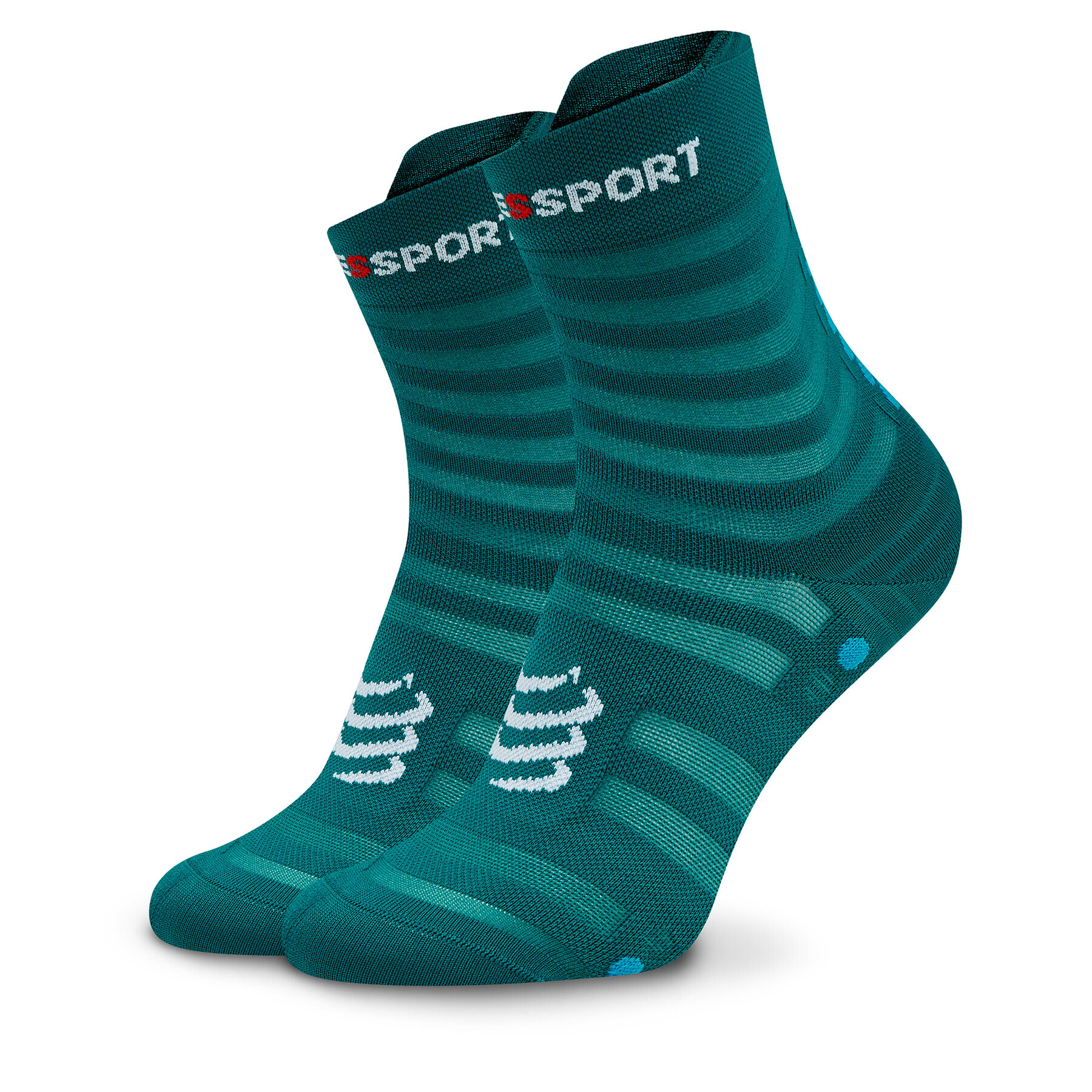 Compressport Ponožky Vysoké Unisex Pro Racing Socks V4.0 Ultralight Run High XU00050B Zelená - Pepit.sk