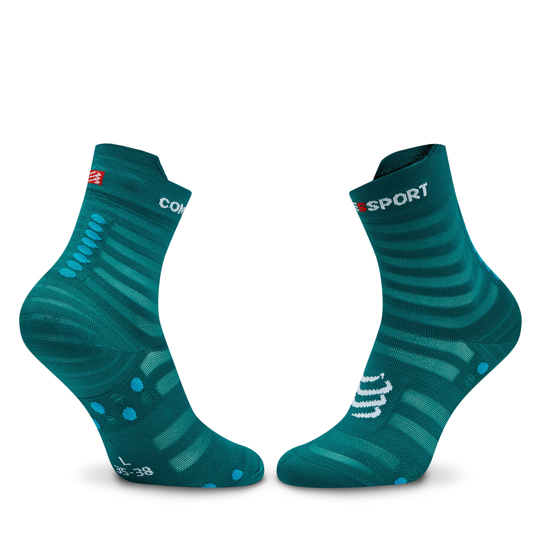 Compressport Ponožky Vysoké Unisex Pro Racing Socks V4.0 Ultralight Run High XU00050B Zelená - Pepit.sk