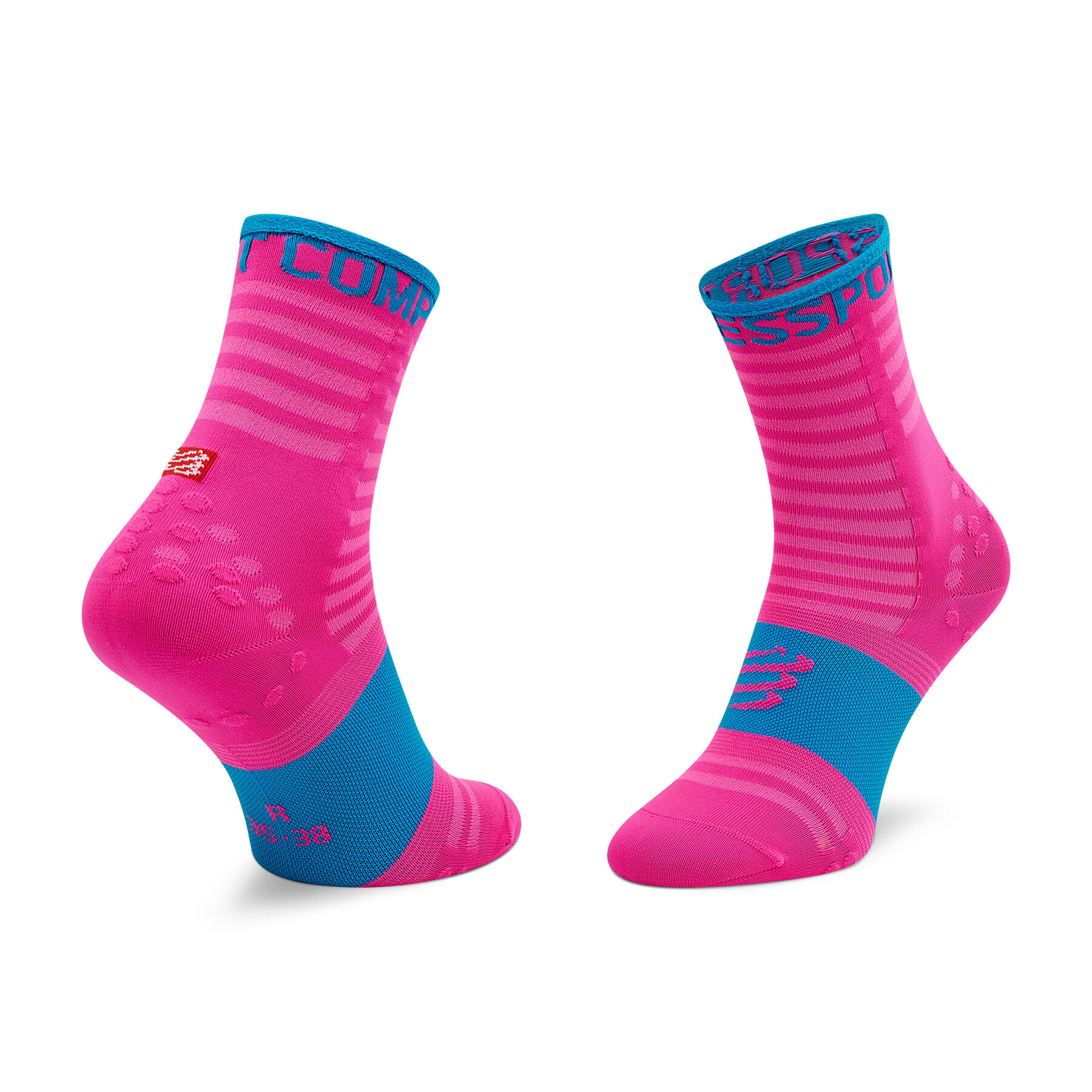 Compressport Vysoké dámske ponožky Pro Racing Socks V3.0 Ultralight Run High XU00002B Ružová - Pepit.sk