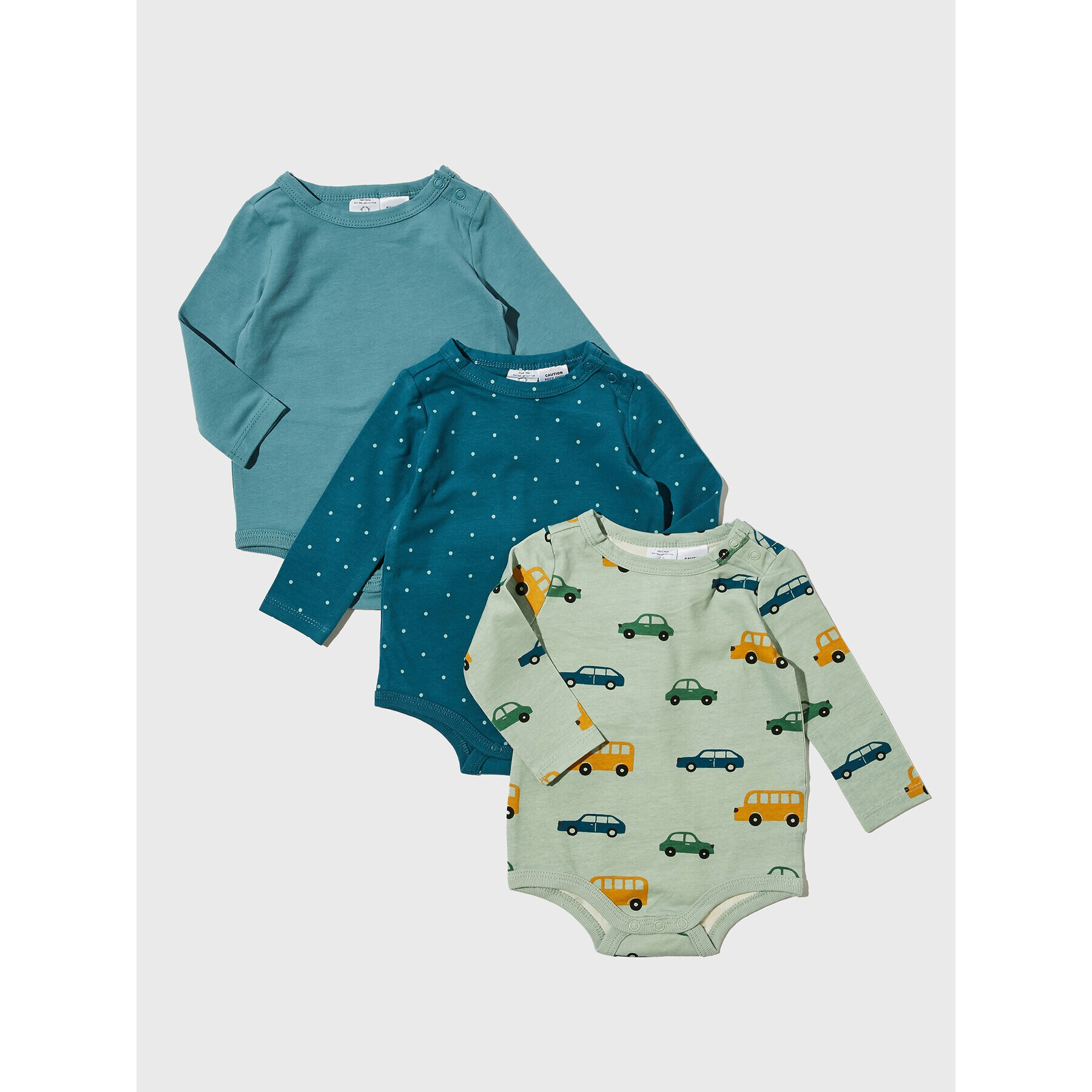 Cotton On Kids Súprava 3 kusov detských body 7342439 Farebná Regular Fit - Pepit.sk