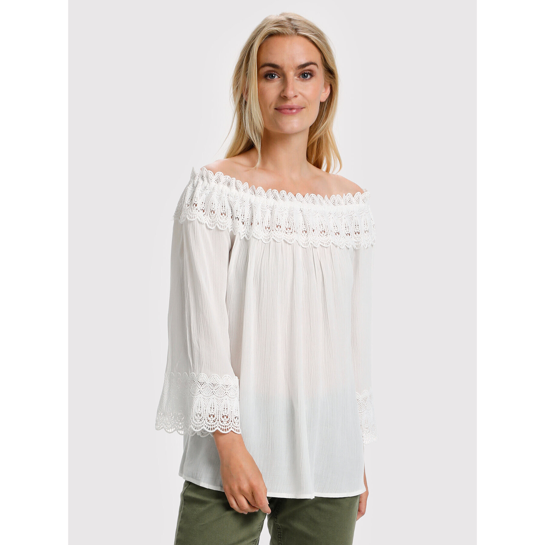 Cream Blúzka Bea 10608022 Biela Relaxed Fit - Pepit.sk