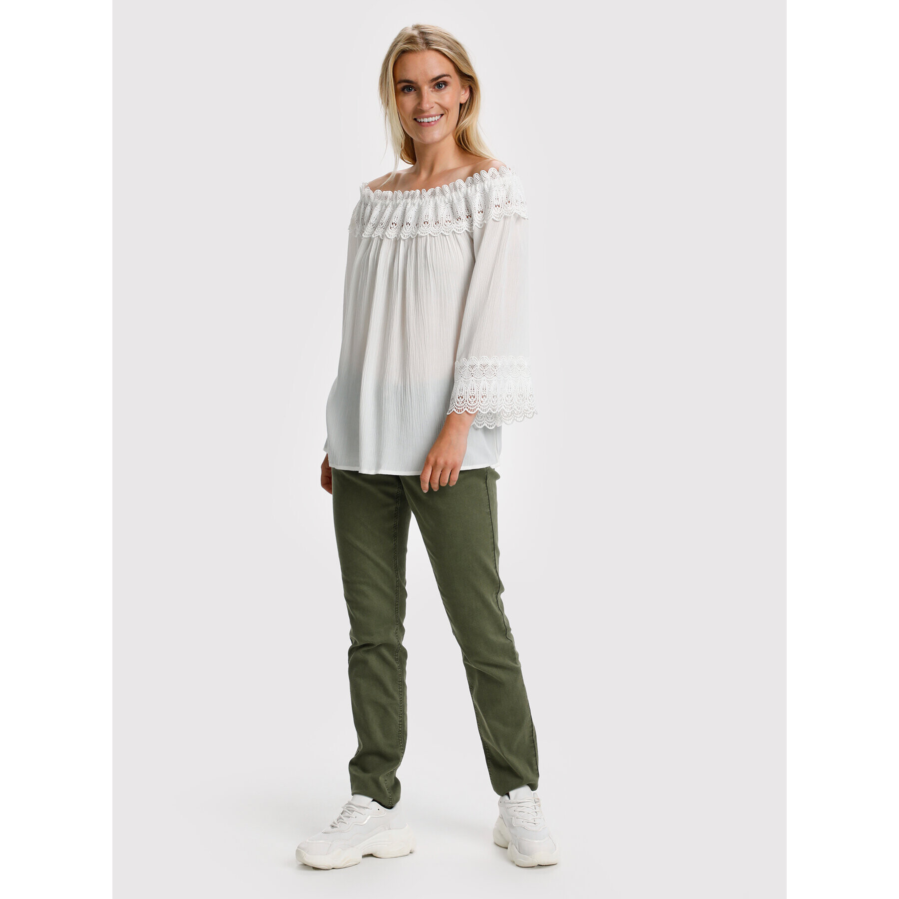 Cream Blúzka Bea 10608022 Biela Relaxed Fit - Pepit.sk