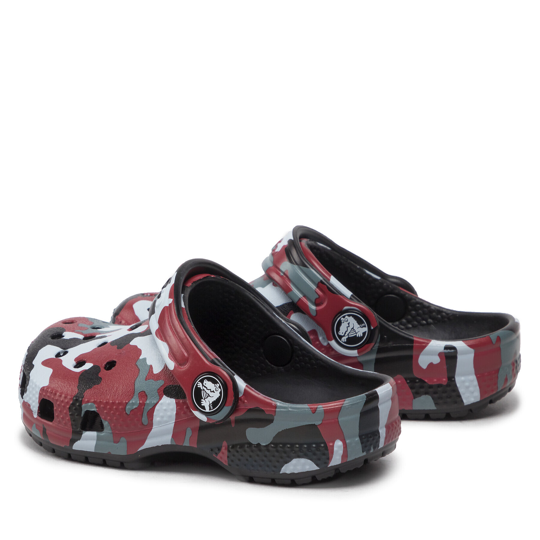 Crocs Šľapky Classic Camo Clog T 207593 Červená - Pepit.sk