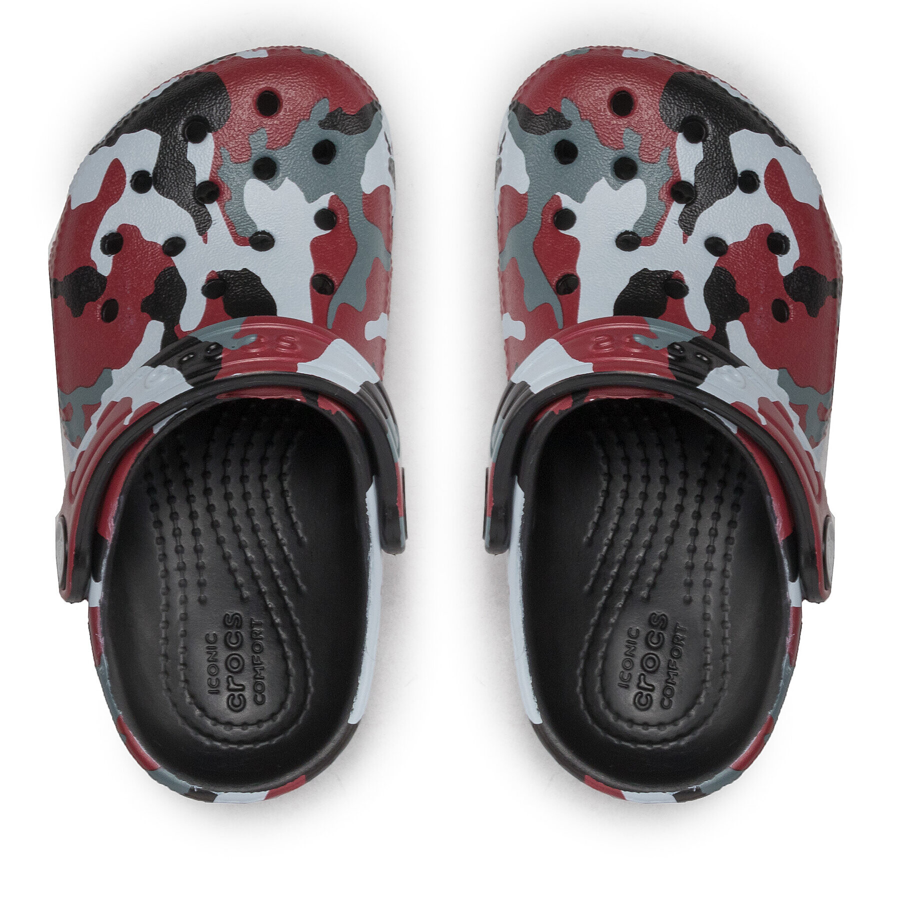 Crocs Šľapky Classic Camo Clog T 207593 Červená - Pepit.sk