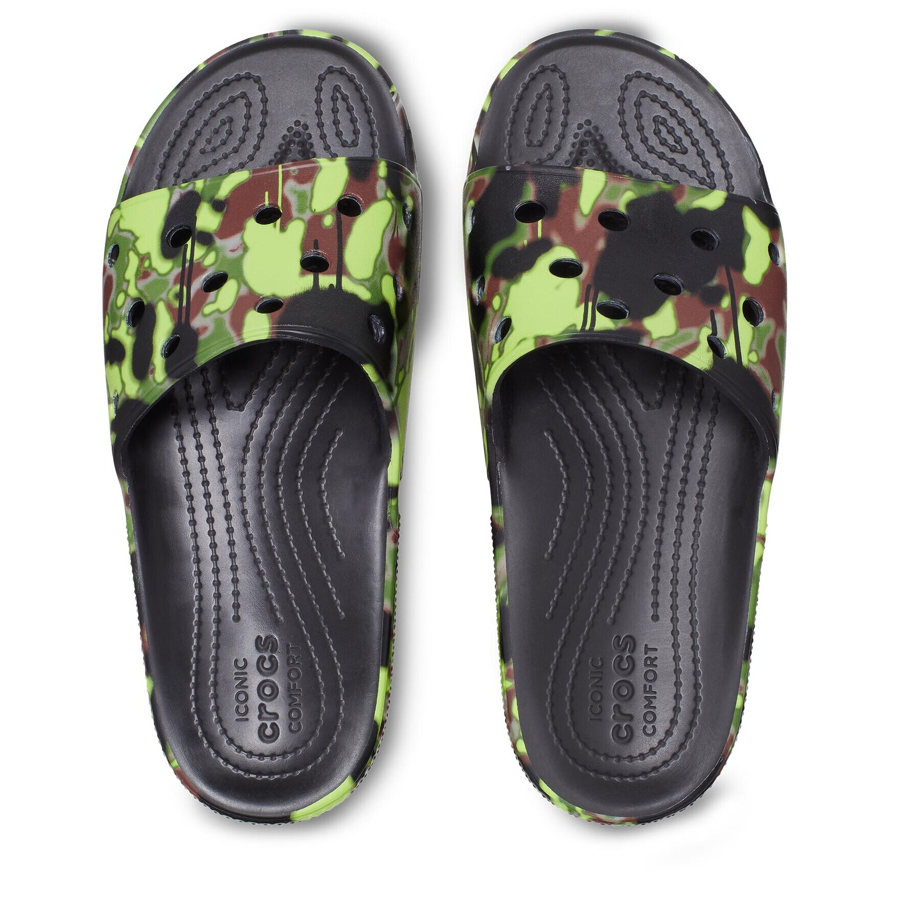 Crocs Šľapky Classic Spray Camo Slide 208252 Čierna - Pepit.sk