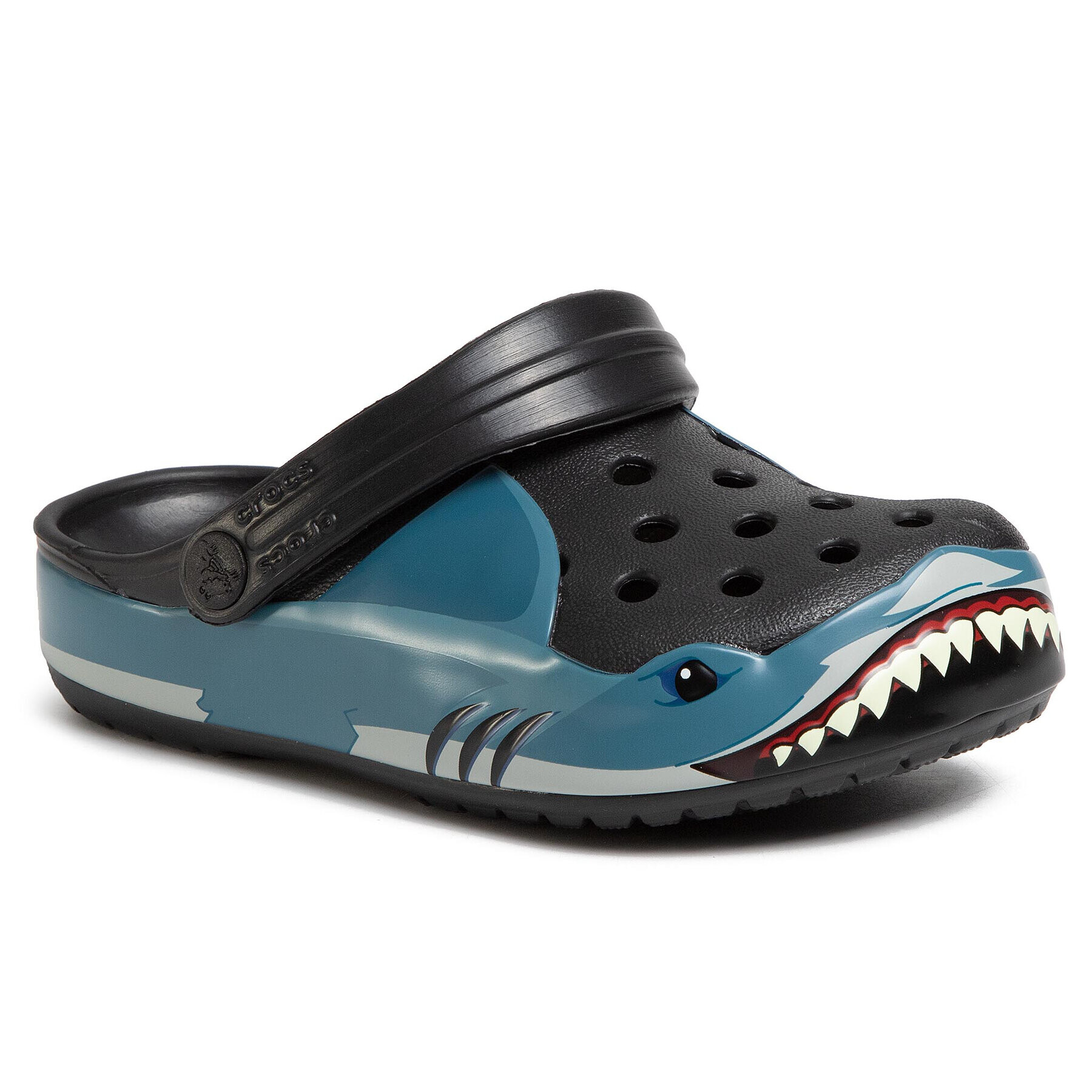 Crocs Šľapky Fun Lab Shark Band Clg K 206271 Čierna - Pepit.sk