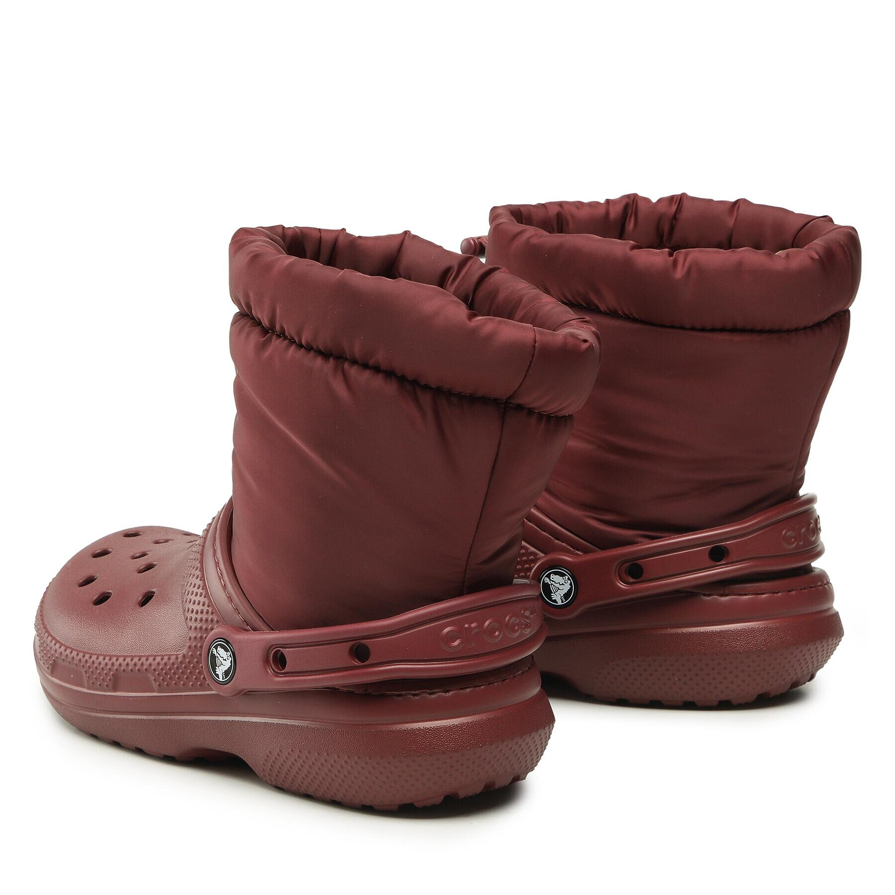 Crocs Snehule Classic Lined Neo Puff Boot 206630 Bordová - Pepit.sk