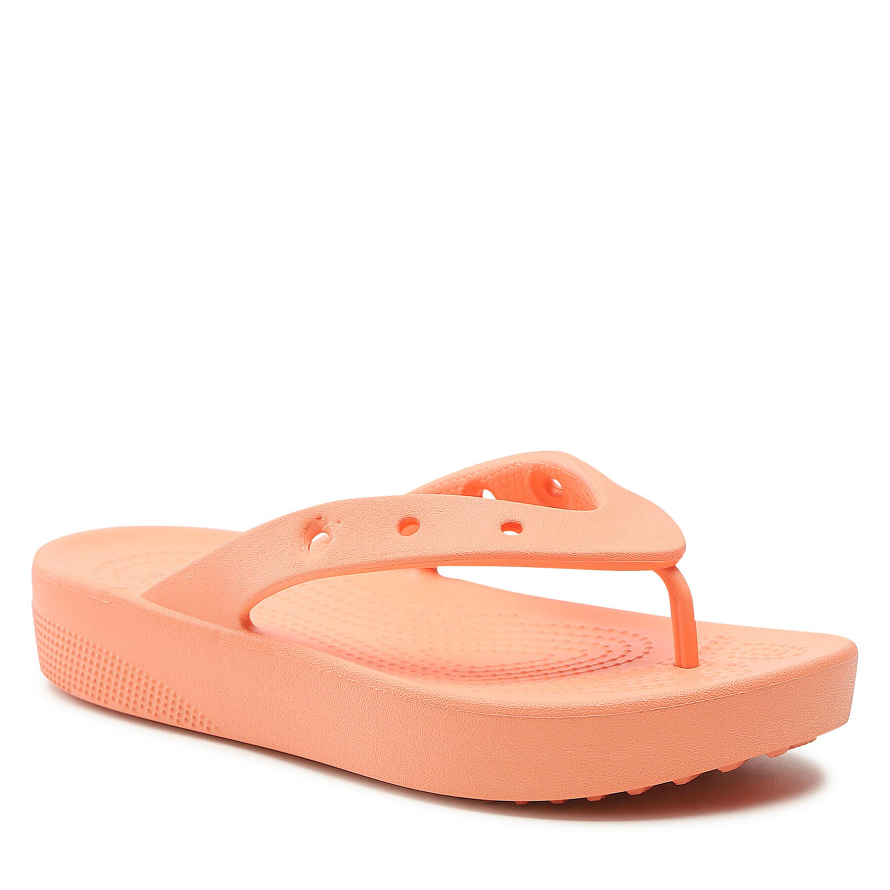 Crocs Žabky Classic Platform Flip W 207714 Oranžová - Pepit.sk