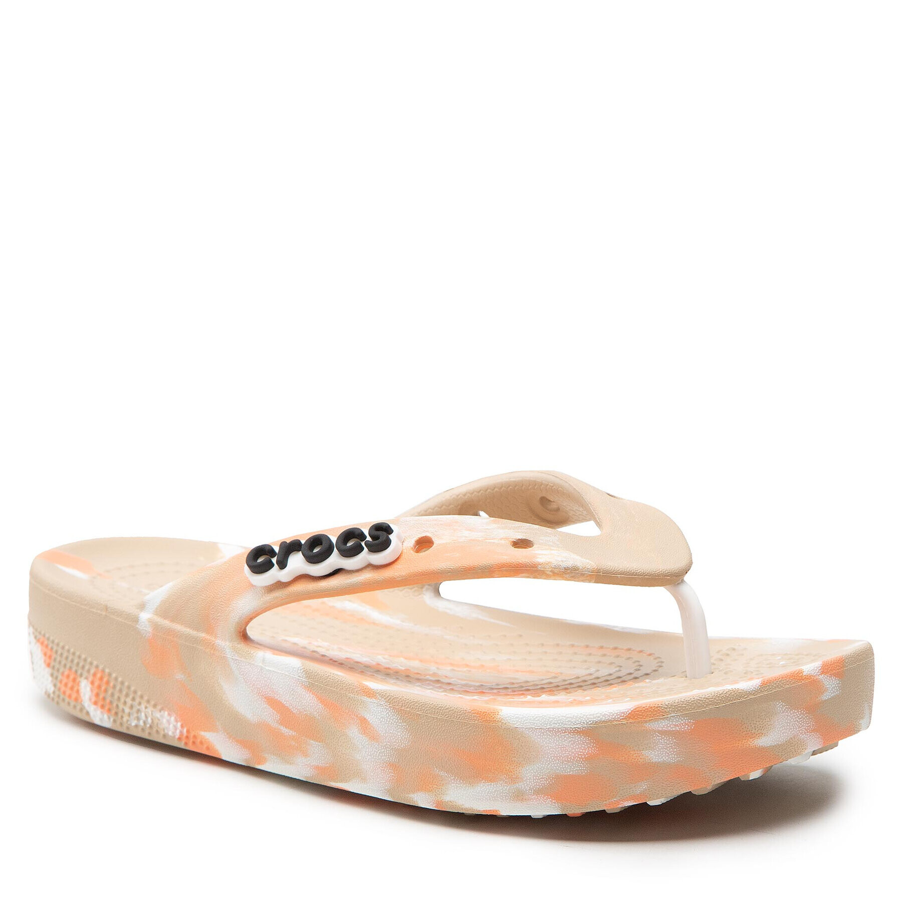 Crocs Žabky Classic Platform Marbled Flip W 207824 Béžová - Pepit.sk