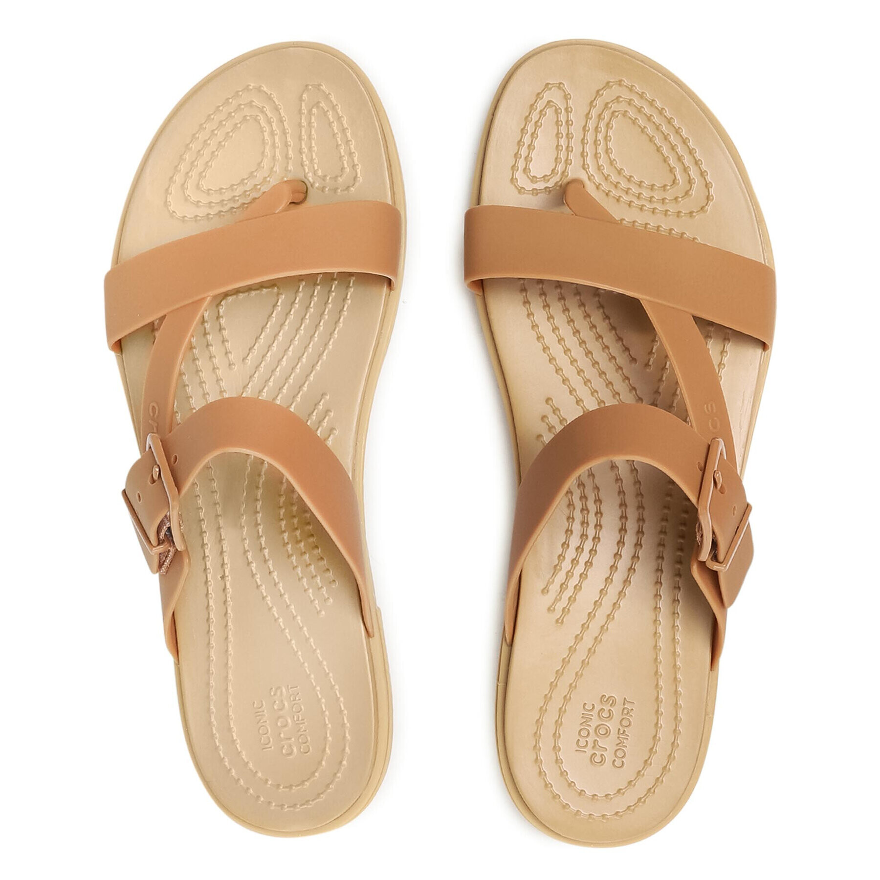 Crocs Žabky Tulum Toe Poost Sandal W 206108 Hnedá - Pepit.sk