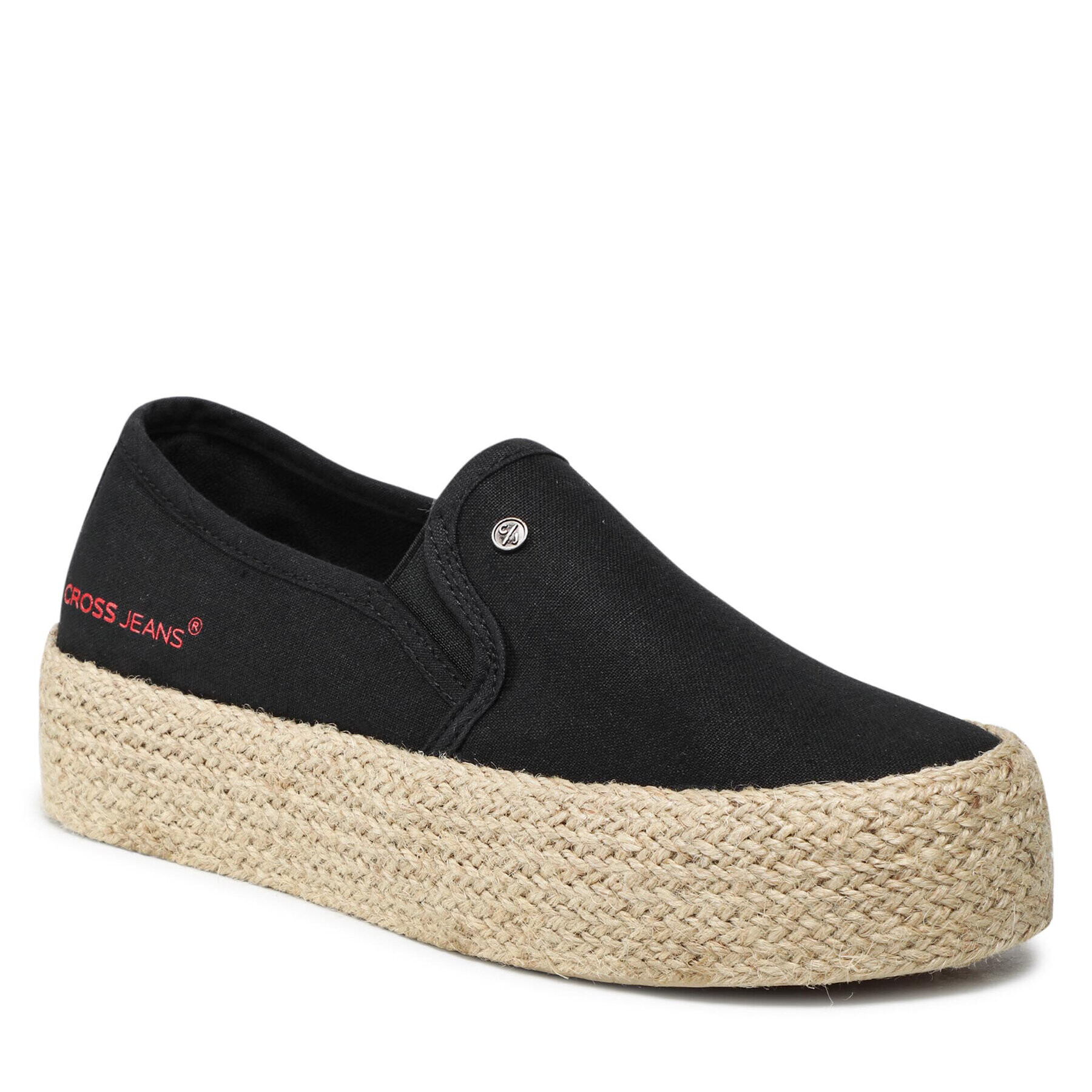 Cross Jeans Espadrilky JJ2R4015C Čierna - Pepit.sk