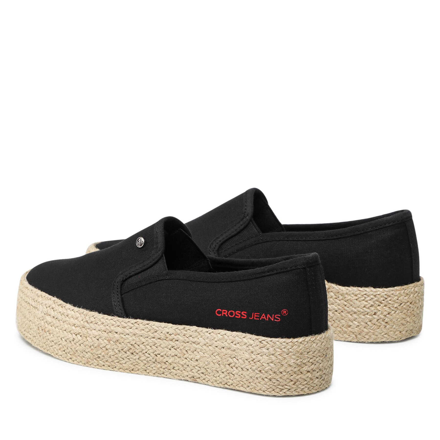 Cross Jeans Espadrilky JJ2R4015C Čierna - Pepit.sk