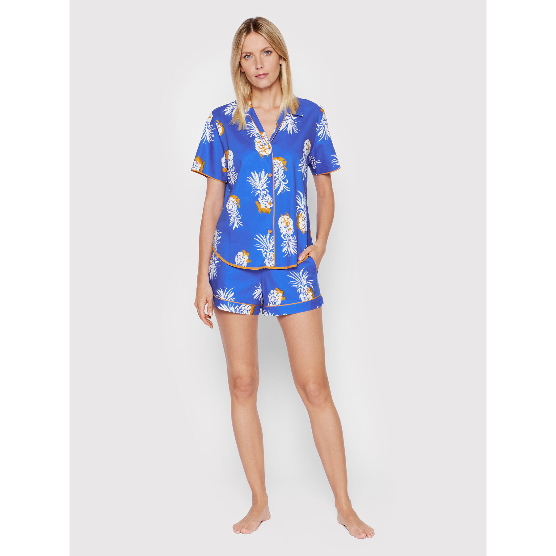 Cyberjammies Pyžamové šortky Sierra Pineapple Print 9077 Modrá Regular Fit - Pepit.sk