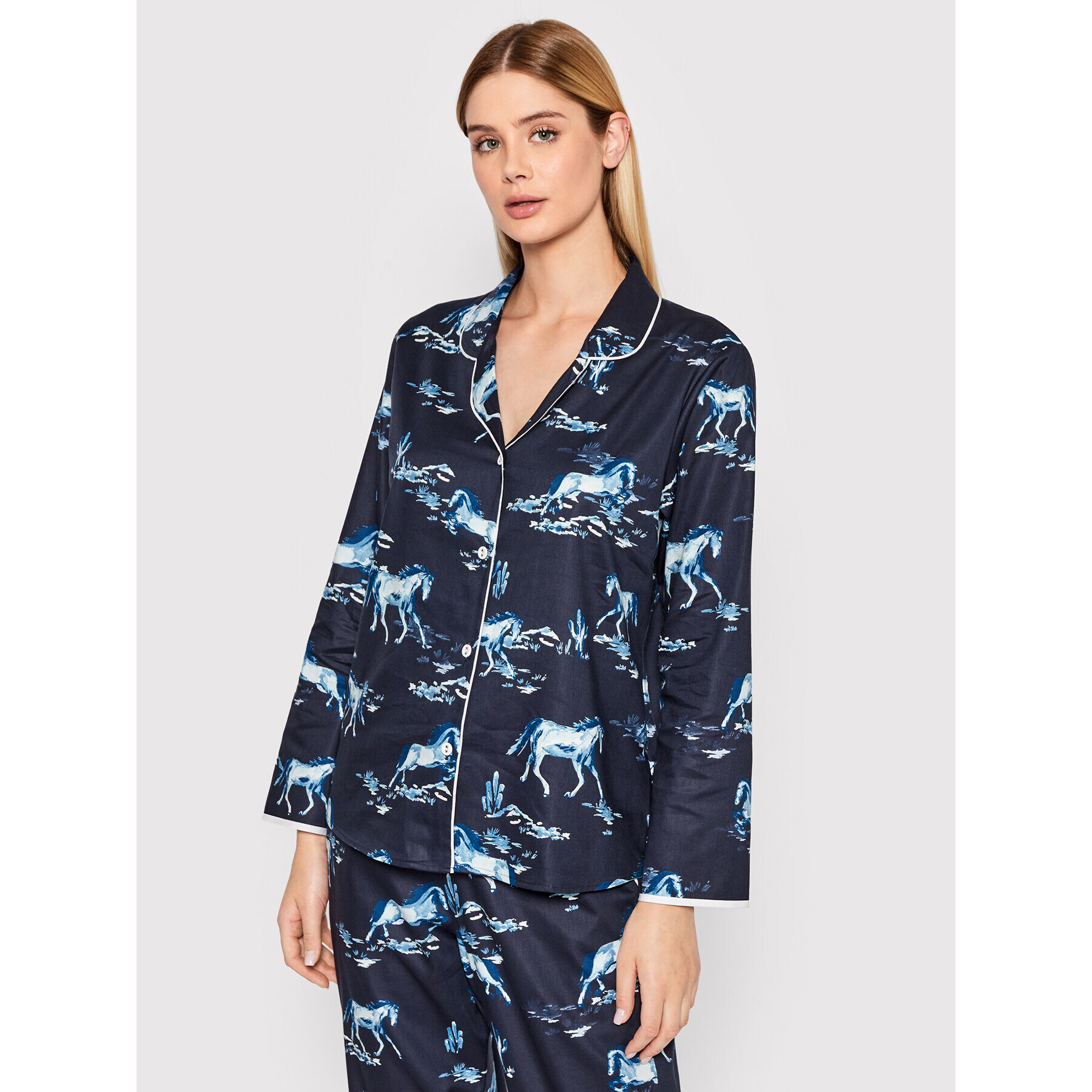 Cyberjammies Pyžamový top Verity 9358 Tmavomodrá Relaxed Fit - Pepit.sk