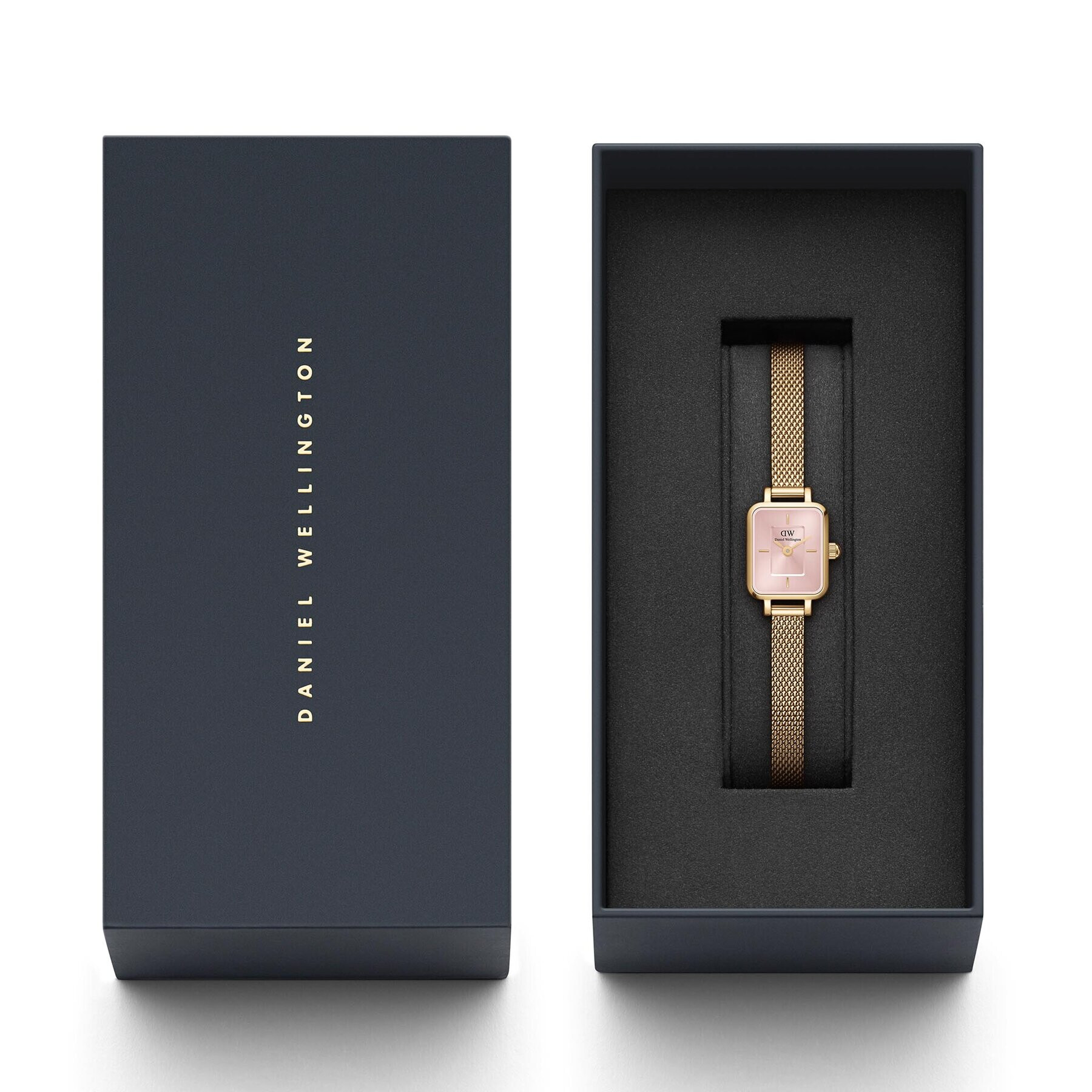 Daniel Wellington Hodinky Quadro Mini Evergold DW00100655 Ružová - Pepit.sk