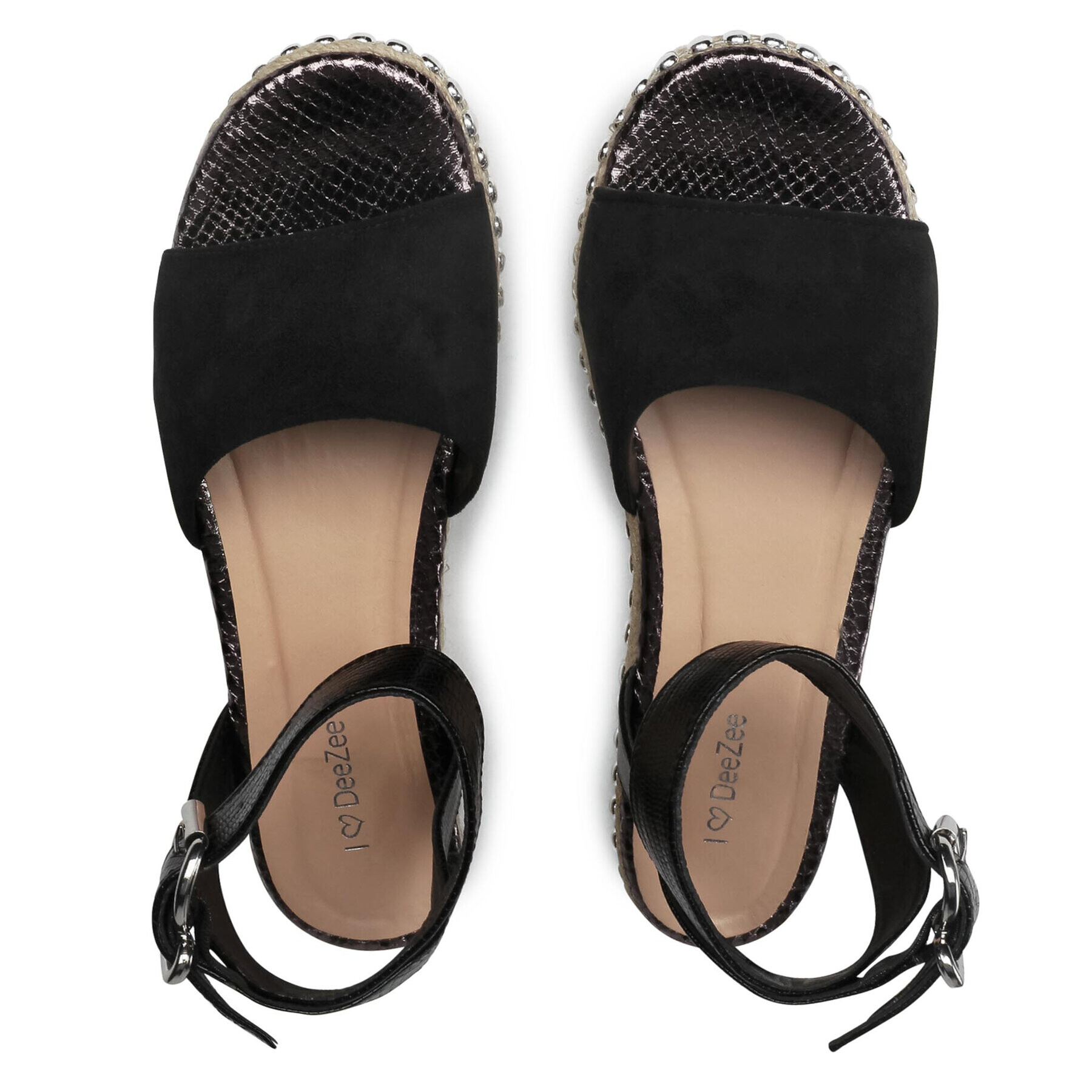 DeeZee Espadrilky WS210402-01 Čierna - Pepit.sk