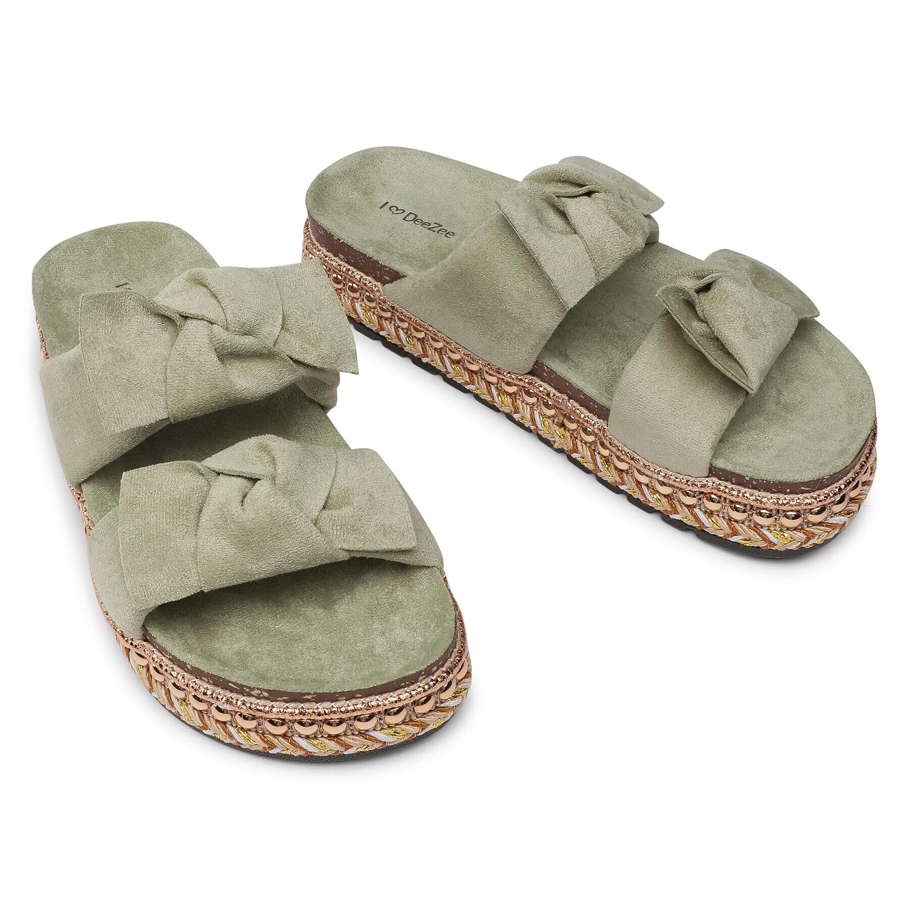 DeeZee Espadrilky WSHT2019-07 Zelená - Pepit.sk