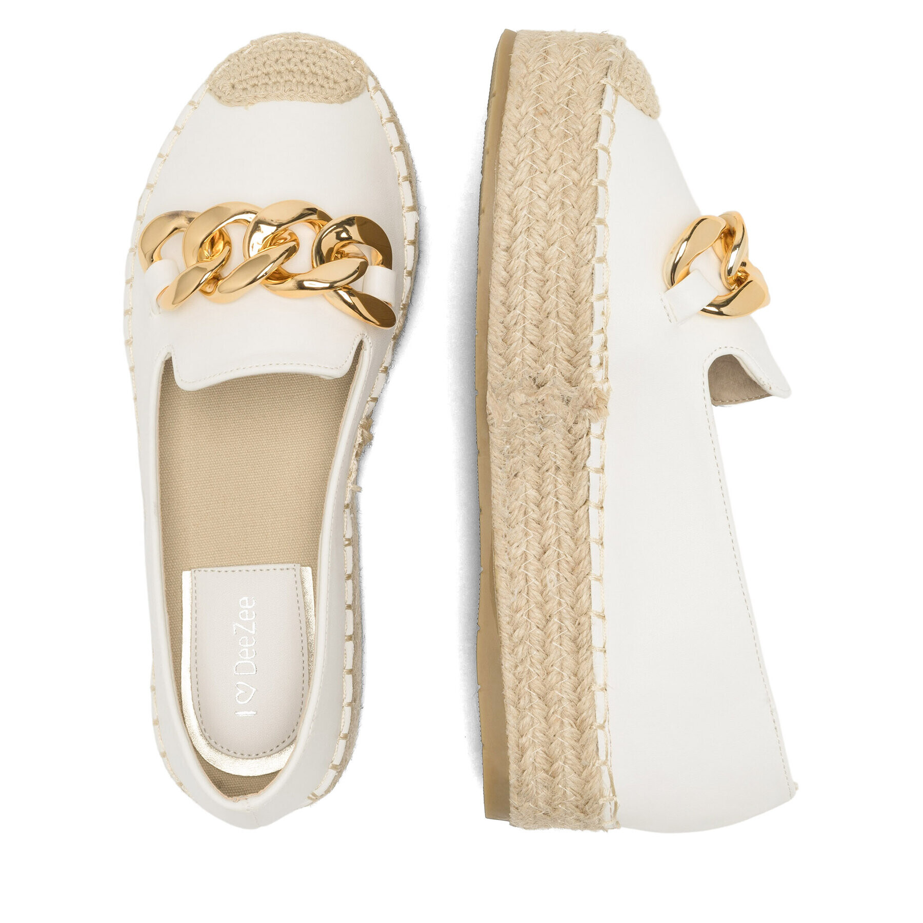 DeeZee Espadrilky WSS20375-27 Biela - Pepit.sk