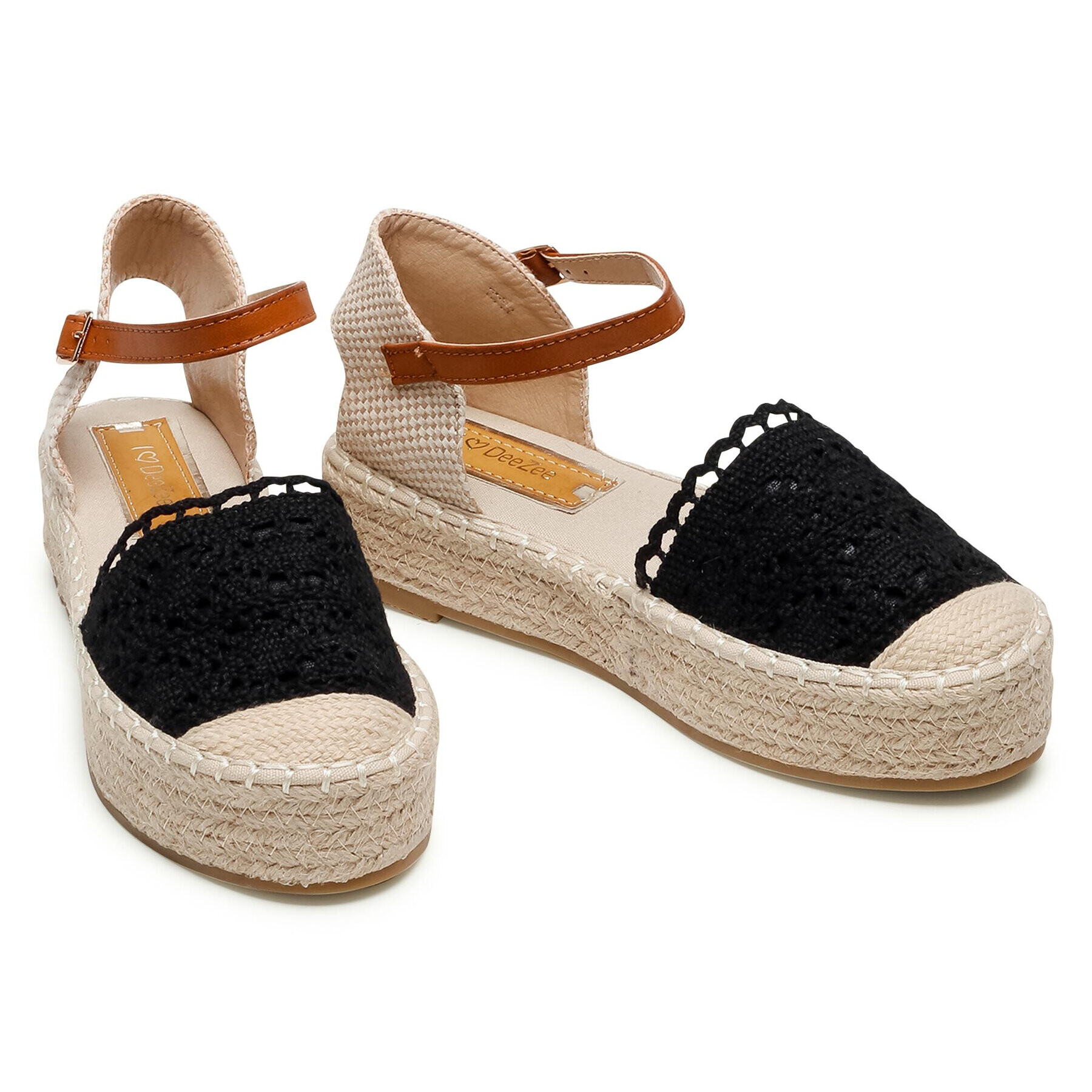 DeeZee Espadrilky WSS990-56 Čierna - Pepit.sk