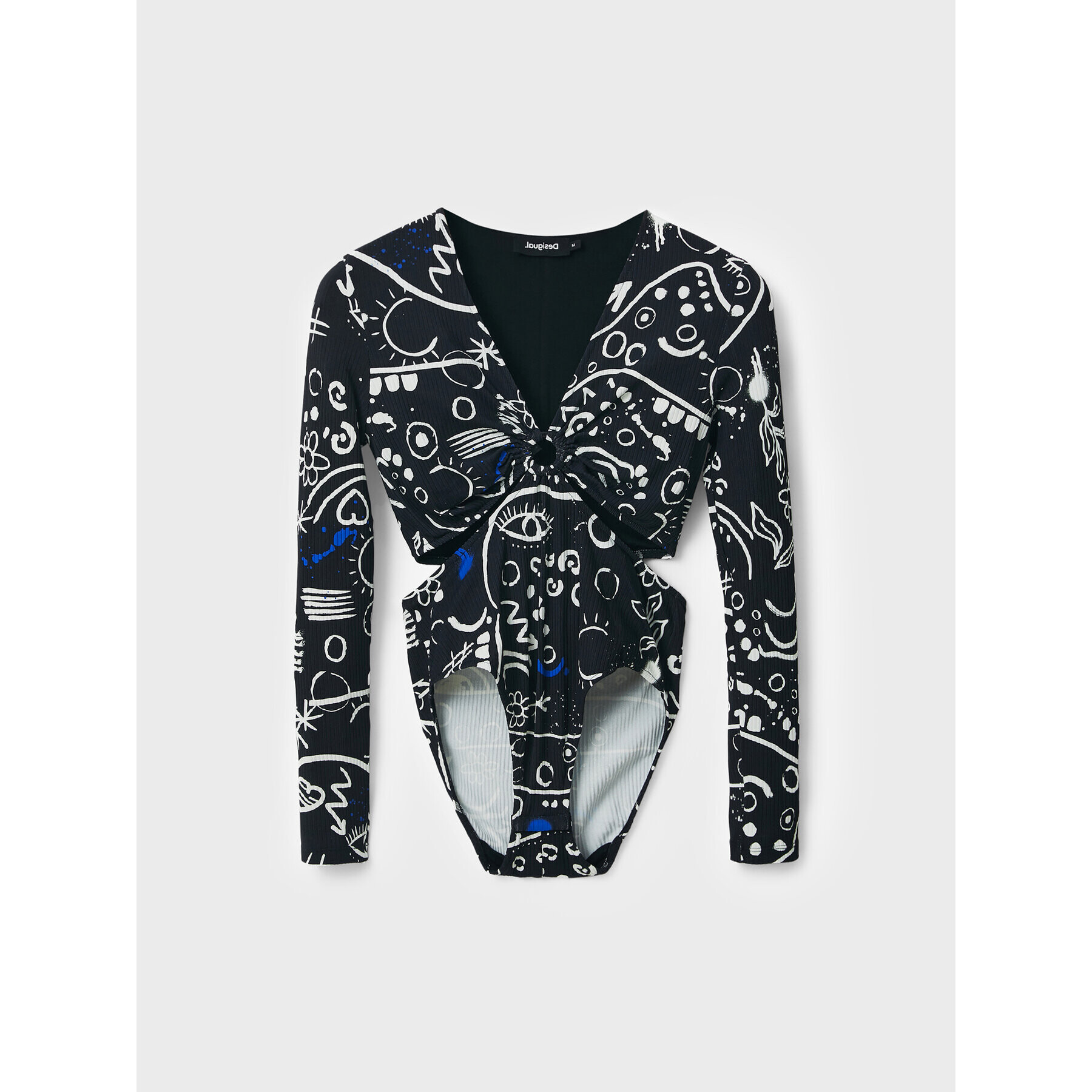 Desigual Body 22WWQK06 Čierna Slim Fit - Pepit.sk