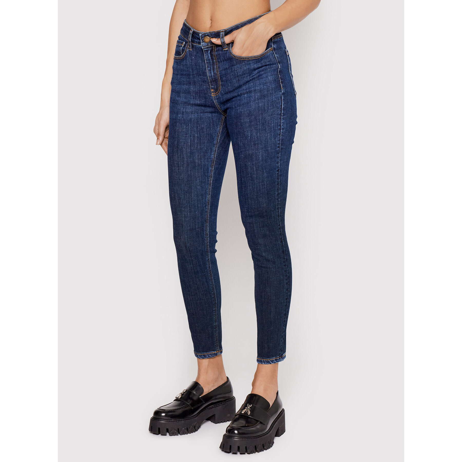 Desigual Džínsy Core 22SWDD04 Tmavomodrá Skinny Fit - Pepit.sk