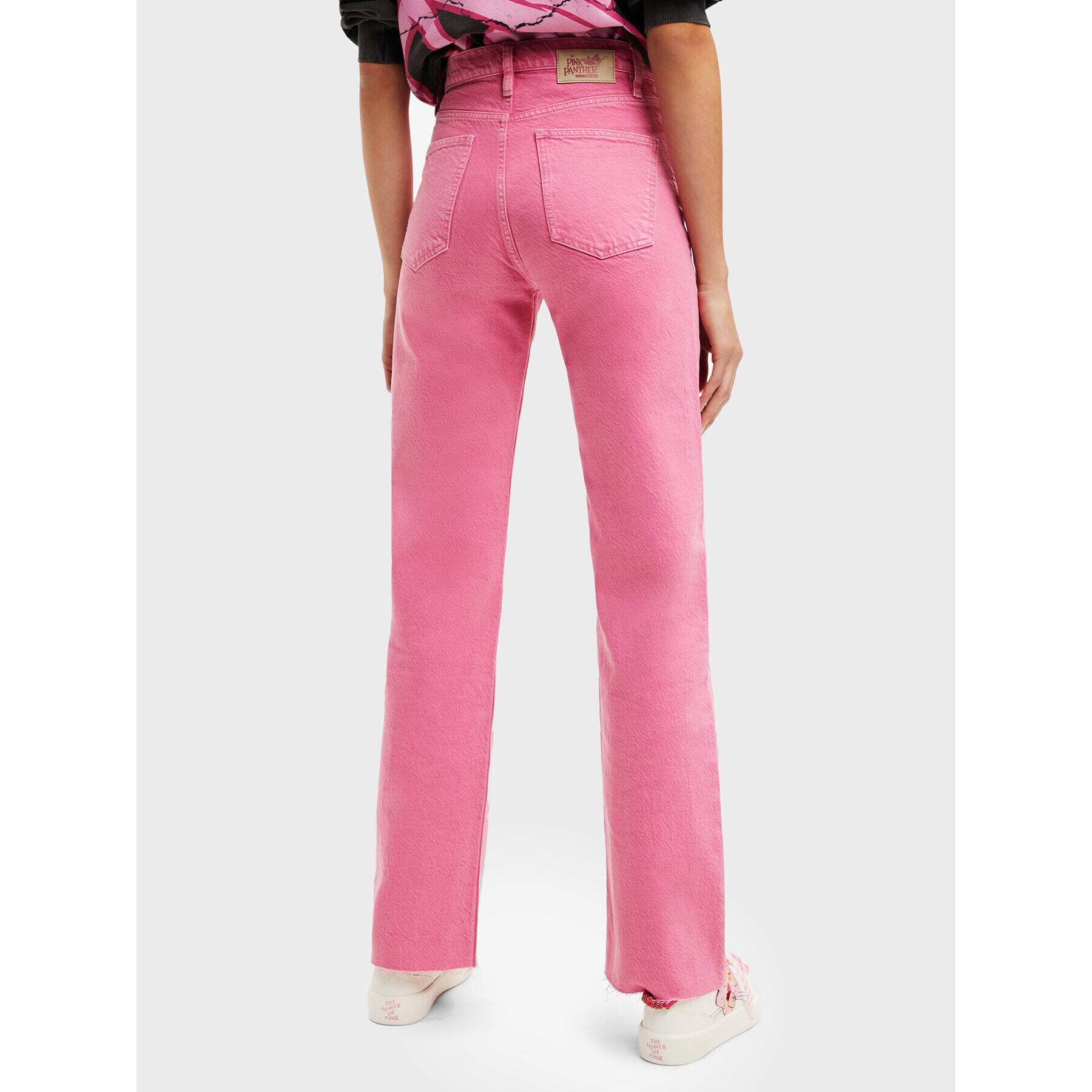 Desigual Džínsy PINK PANTHER 22WWDD29 Ružová Wide Leg - Pepit.sk