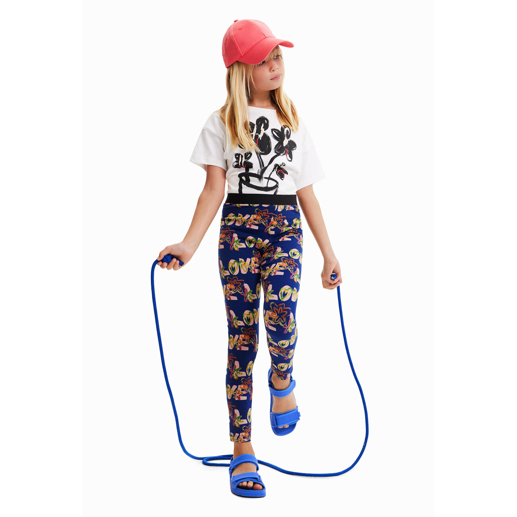 Desigual Legíny 23SGKK03 Tmavomodrá Slim Fit - Pepit.sk