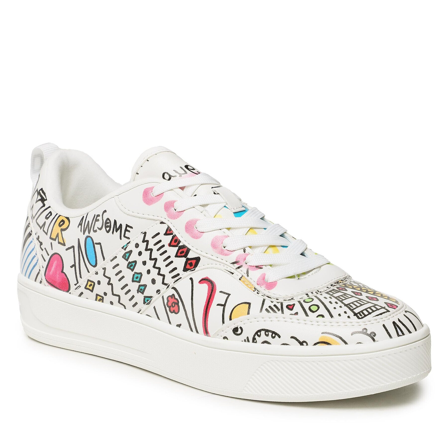 Desigual Sneakersy 23SSKP35 Biela - Pepit.sk