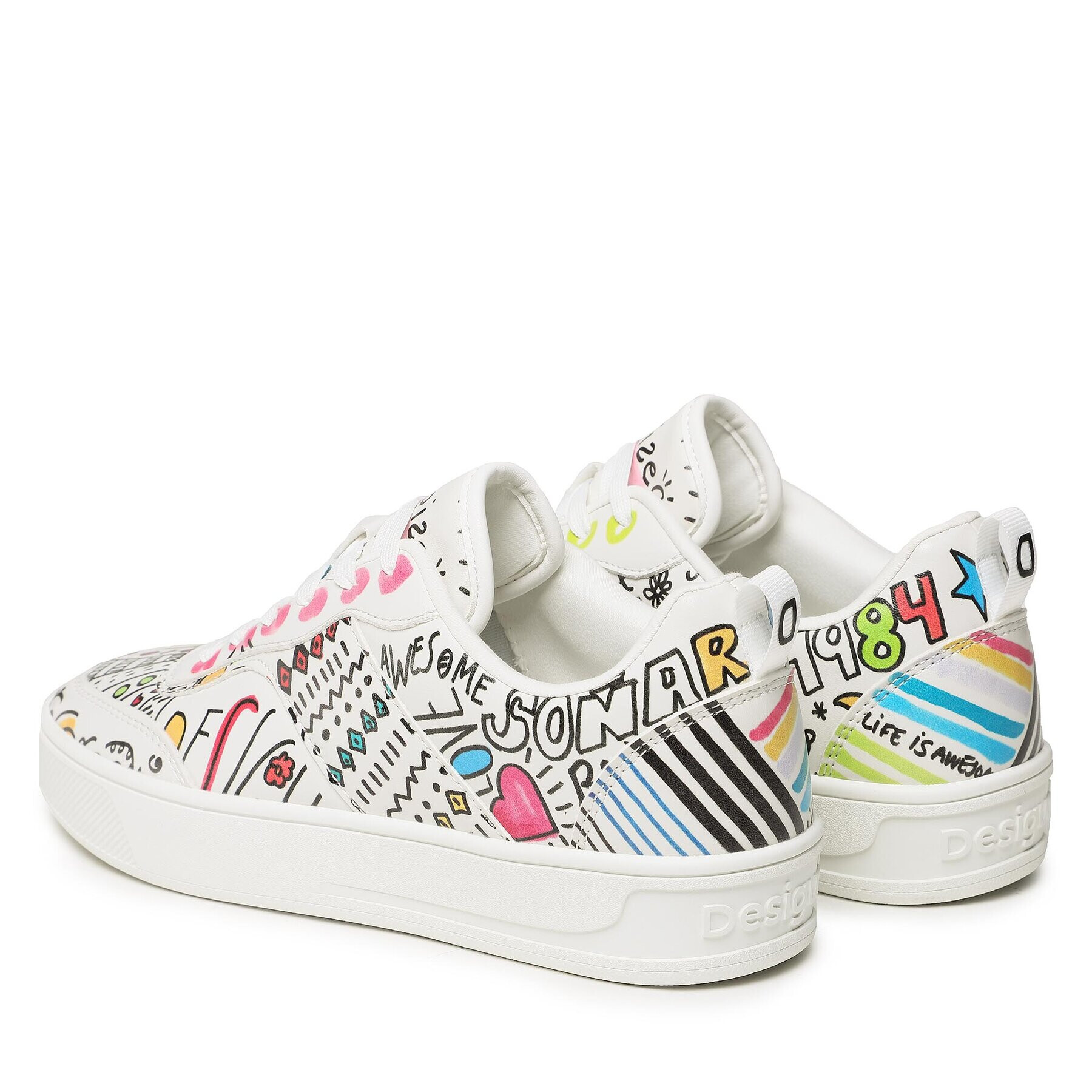 Desigual Sneakersy 23SSKP35 Biela - Pepit.sk